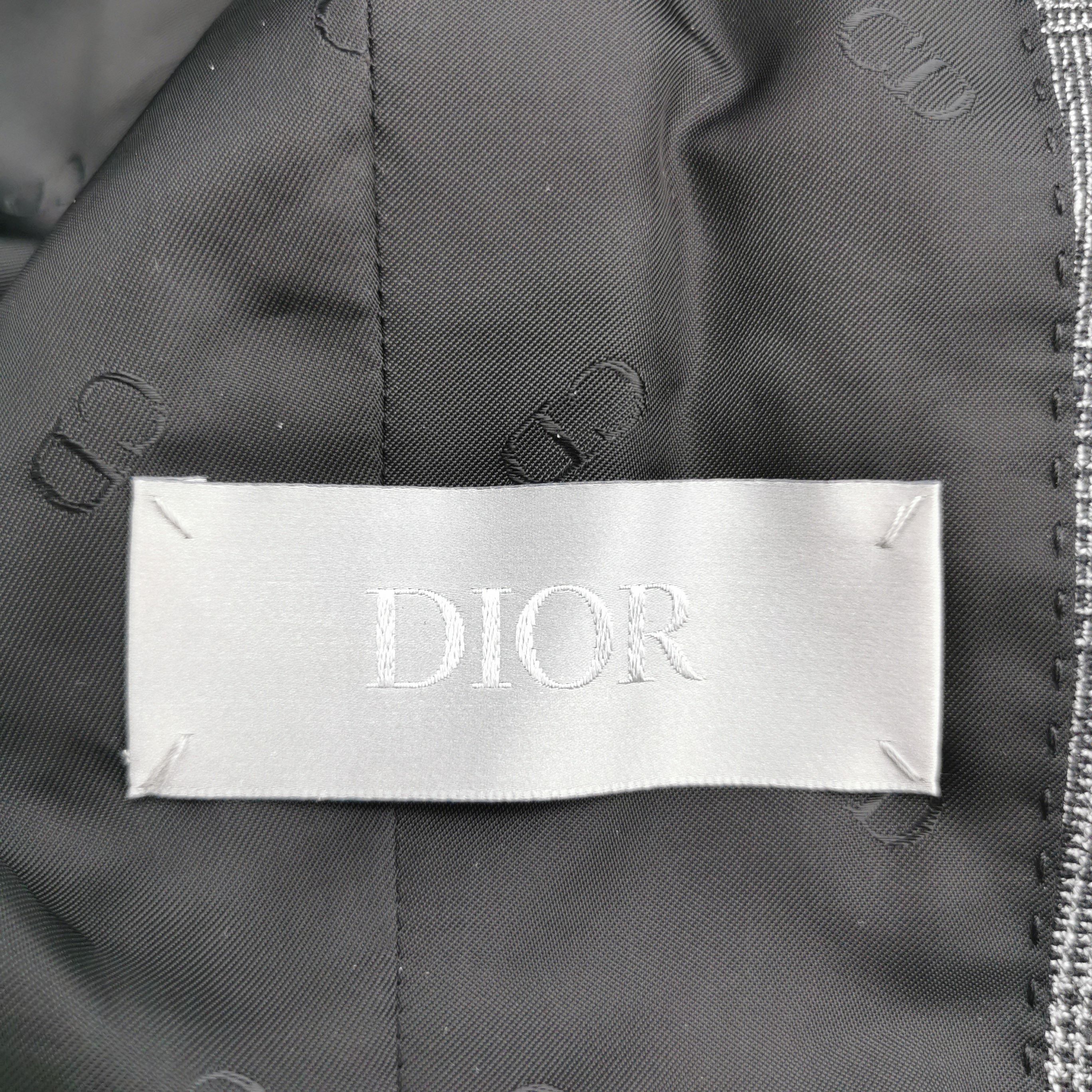 Dior Dior Check Wool Single Breasted Blazer 34R Size 34R - 4 Thumbnail
