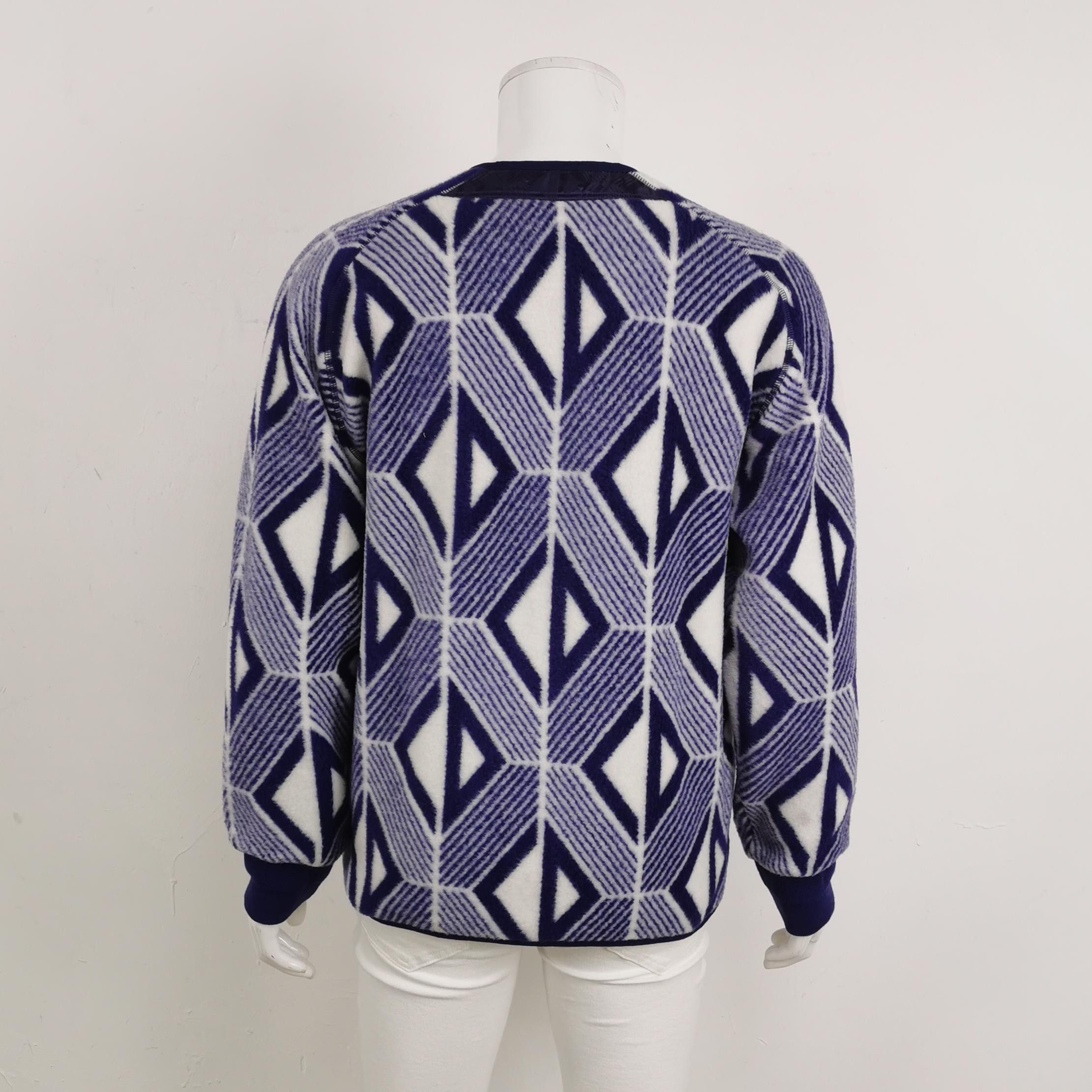 Dior Dior Geometric Reversible Fleece Jacket Size M Size US M / EU 48-50 / 2 - 2 Thumbnail