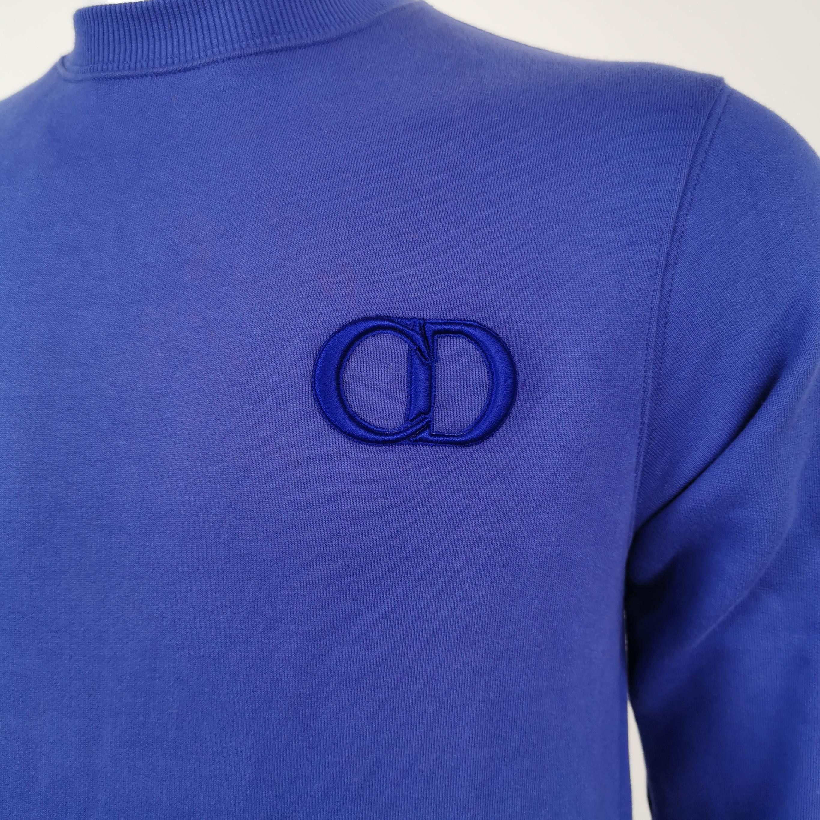 Dior Dior CD Logo Embroidered Cotton Sweatshirt Size XS Size US XS / EU 42 / 0 - 3 Thumbnail