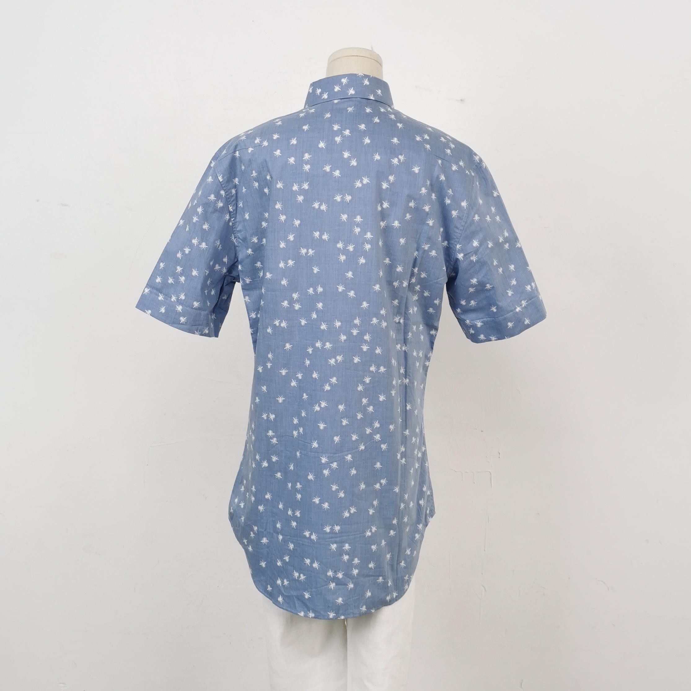 Dior Dior Bee Print Short Sleeve Shirt 37 Size US S / EU 44-46 / 1 - 2 Thumbnail
