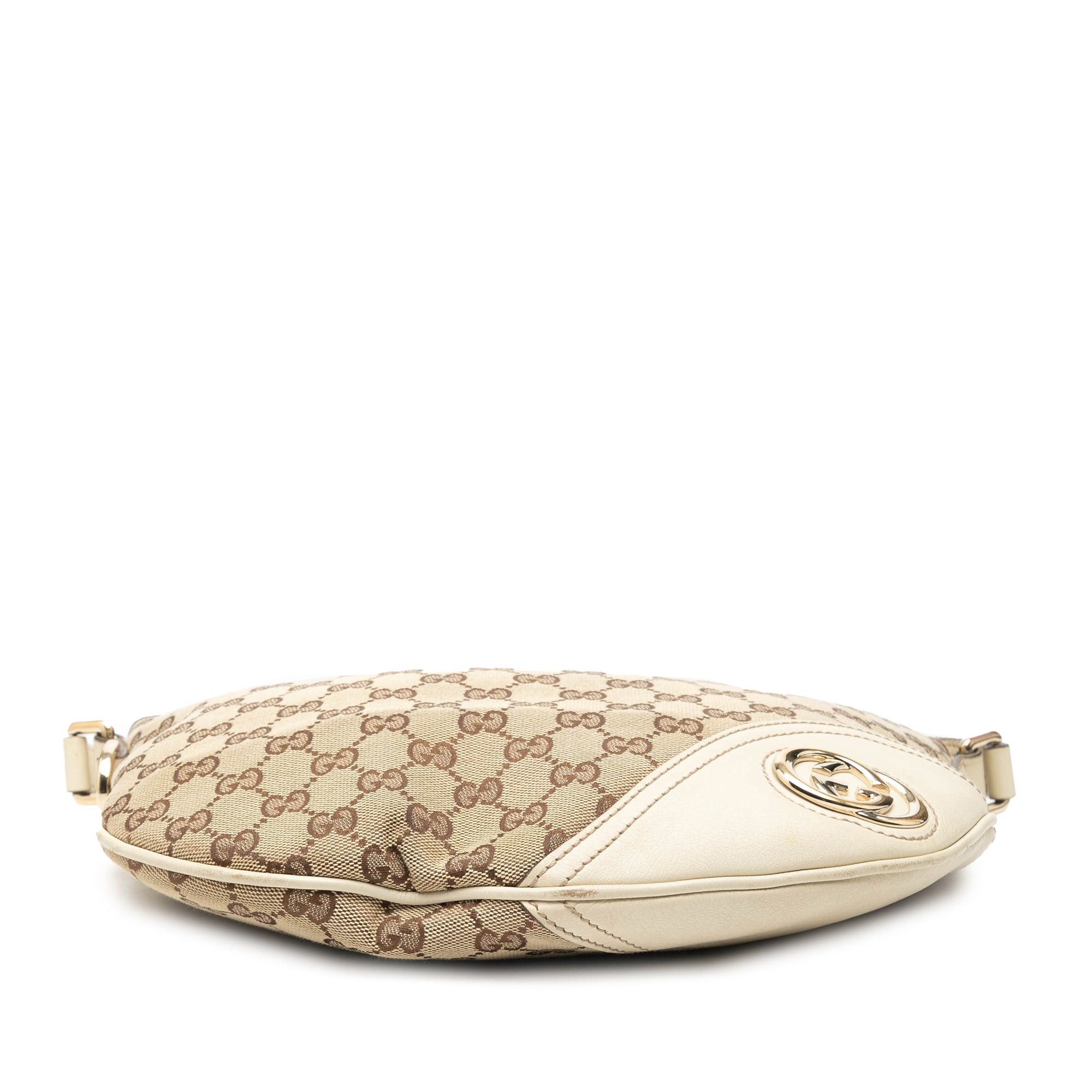 Gucci Medium GG Canvas New Britt Half Moon Crossbody Size ONE SIZE - 3 Thumbnail