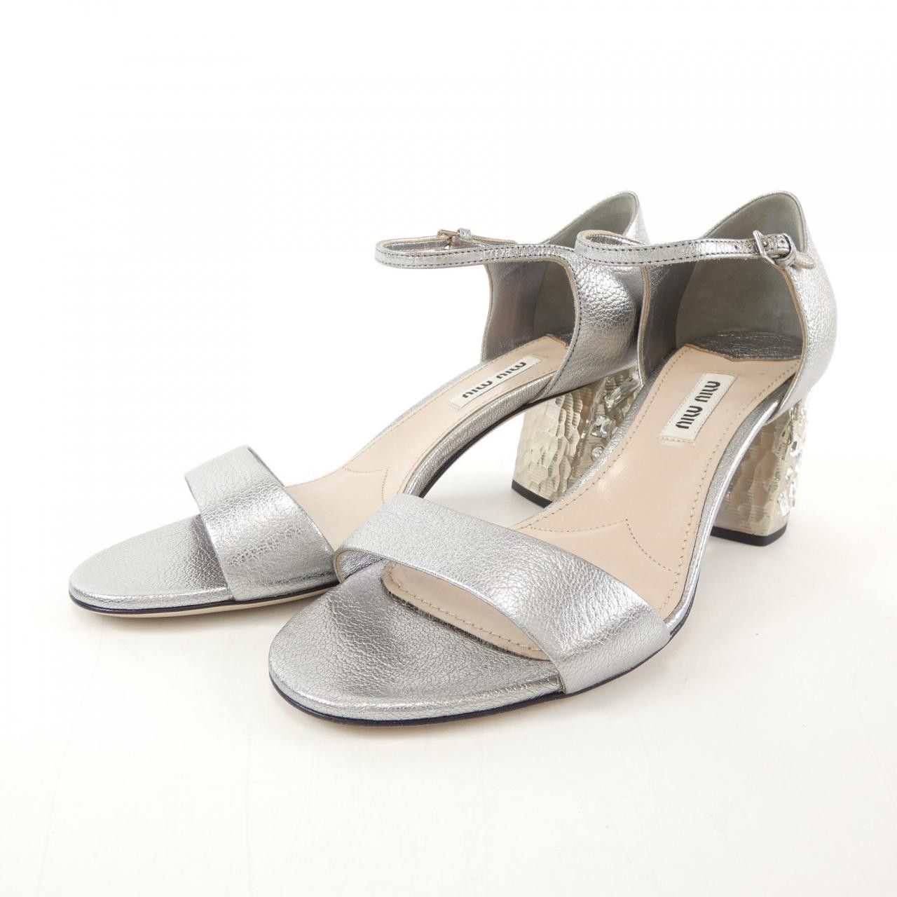 Miu Miu Miu Miu Miu Miu Leather Sandals Plastic / Synthetic Shoes DUTY FREE for USA Size ONE SIZE - 3 Thumbnail