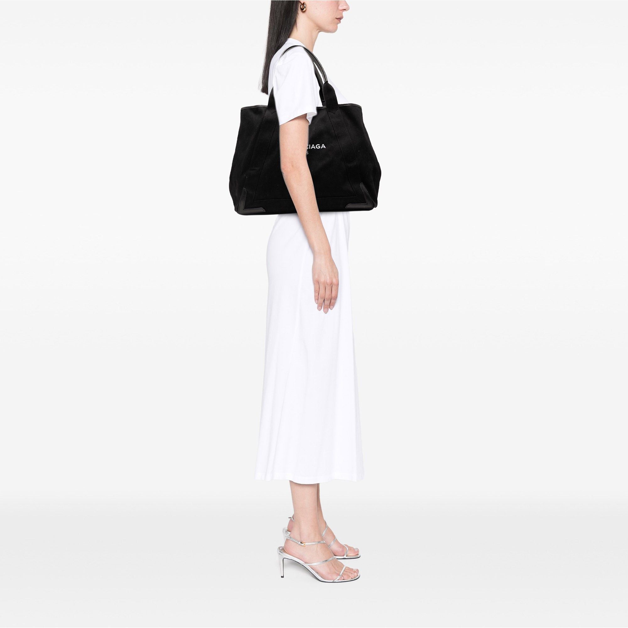 Balenciaga Denim Navy Cabas Tote M Size ONE SIZE - 7 Thumbnail