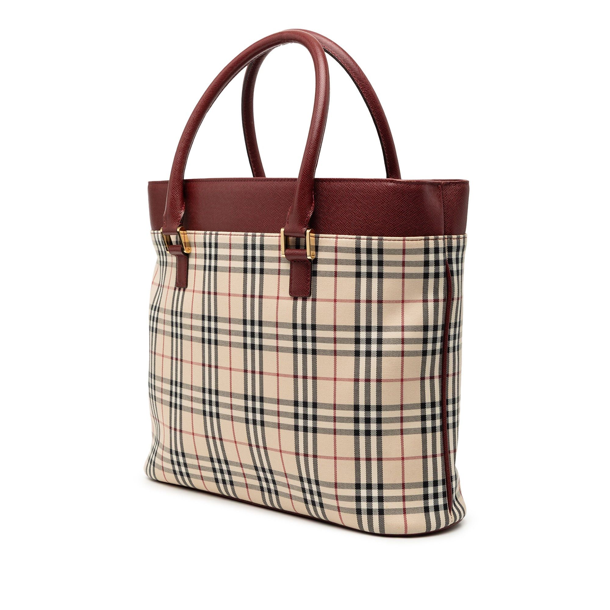 Burberry House Check Canvas Tote Size ONE SIZE - 2 Thumbnail
