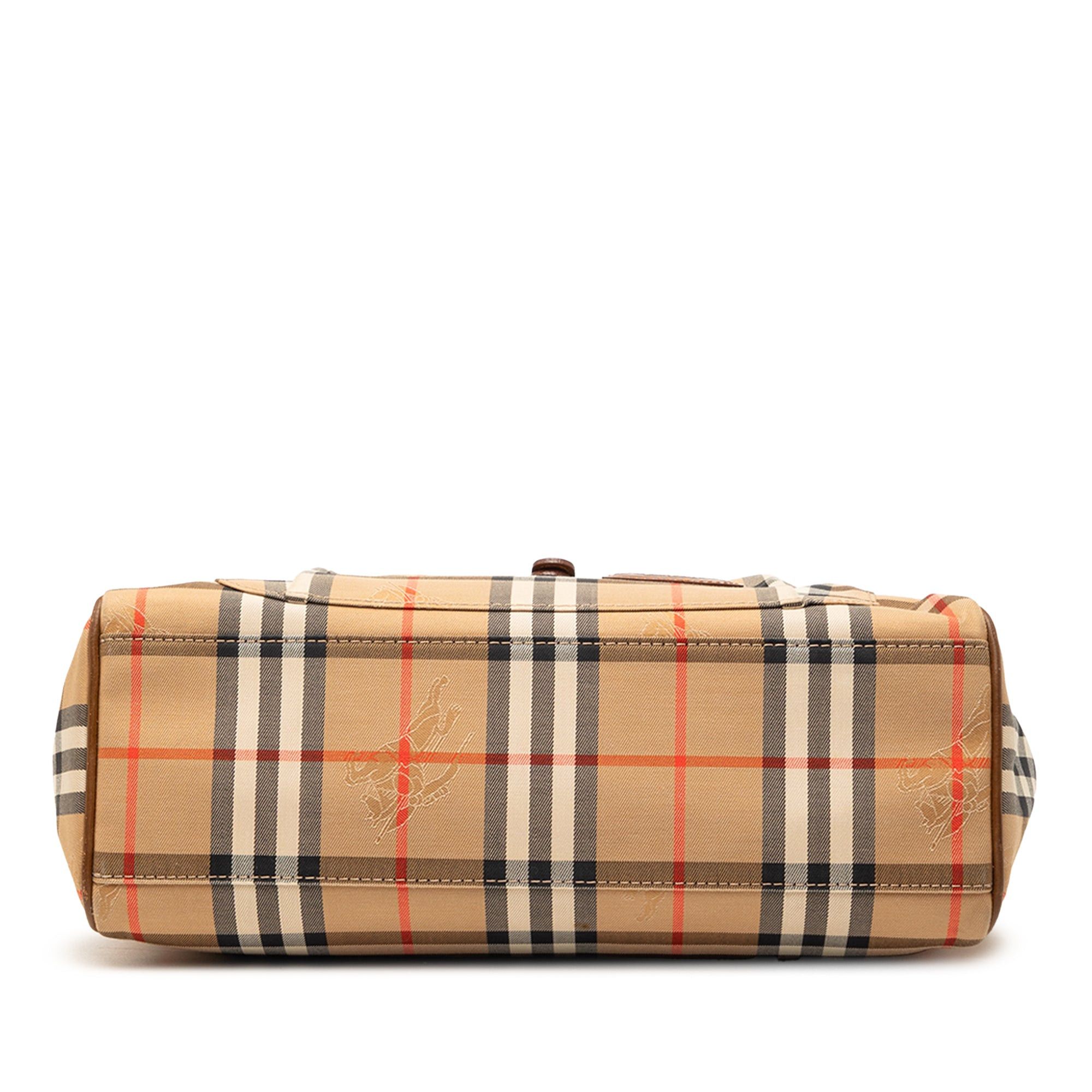 Burberry Haymarket Check Canvas Tote Size ONE SIZE - 3 Thumbnail
