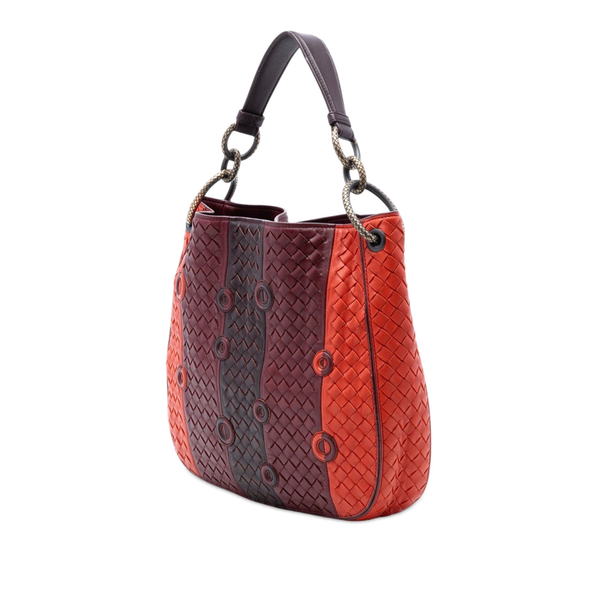 Bottega Veneta Multicolor Nappa Intrecciato Grommet Loop Hobo Size ONE SIZE - 2 Thumbnail