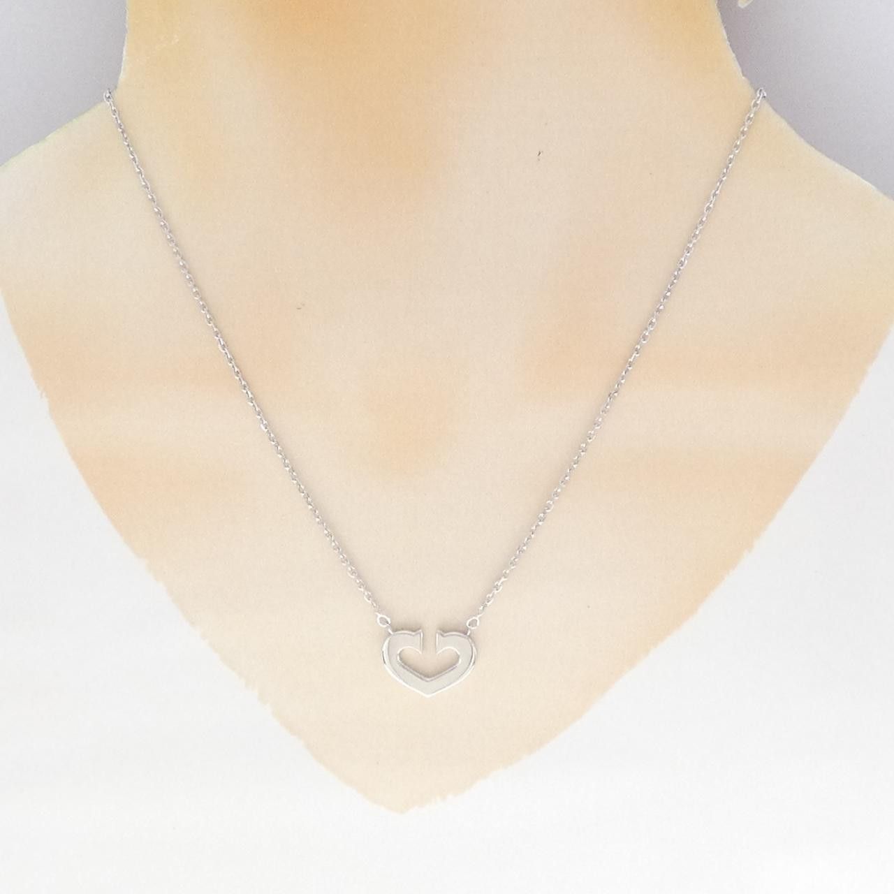 Cartier Cartier Cartier C Heart 750 White Gold Necklace Precious Metal Necklace CRB7008100 DUTY FREE for USA Size ONE SIZE - 5 Thumbnail