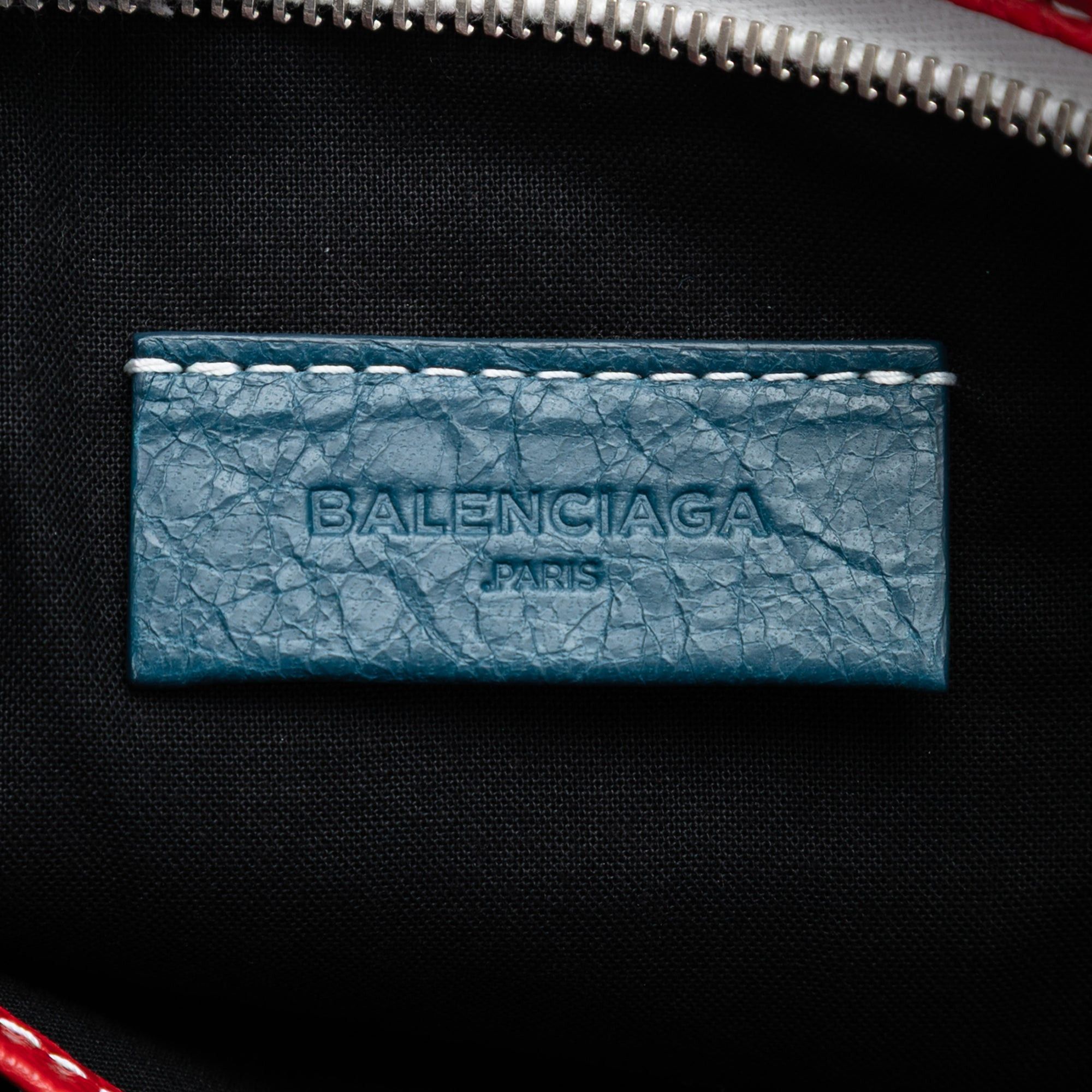 Balenciaga Lambskin Striped Bazar Clutch Size ONE SIZE - 5 Thumbnail