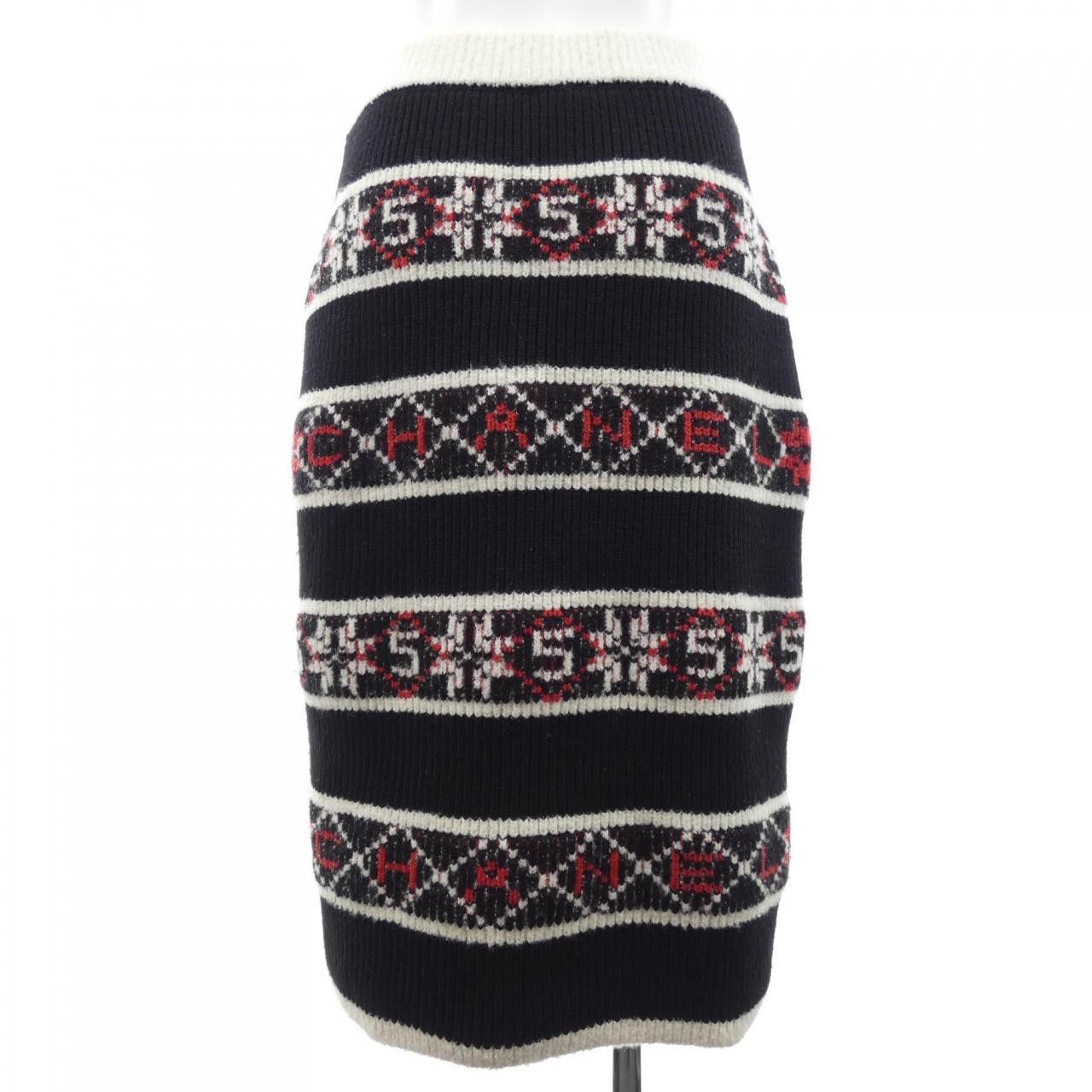 Chanel Chanel Chanel Cashmere Skirt Textile Skirts P62546K4802119K DUTY FREE for USA Size ONE SIZE - 2 Thumbnail