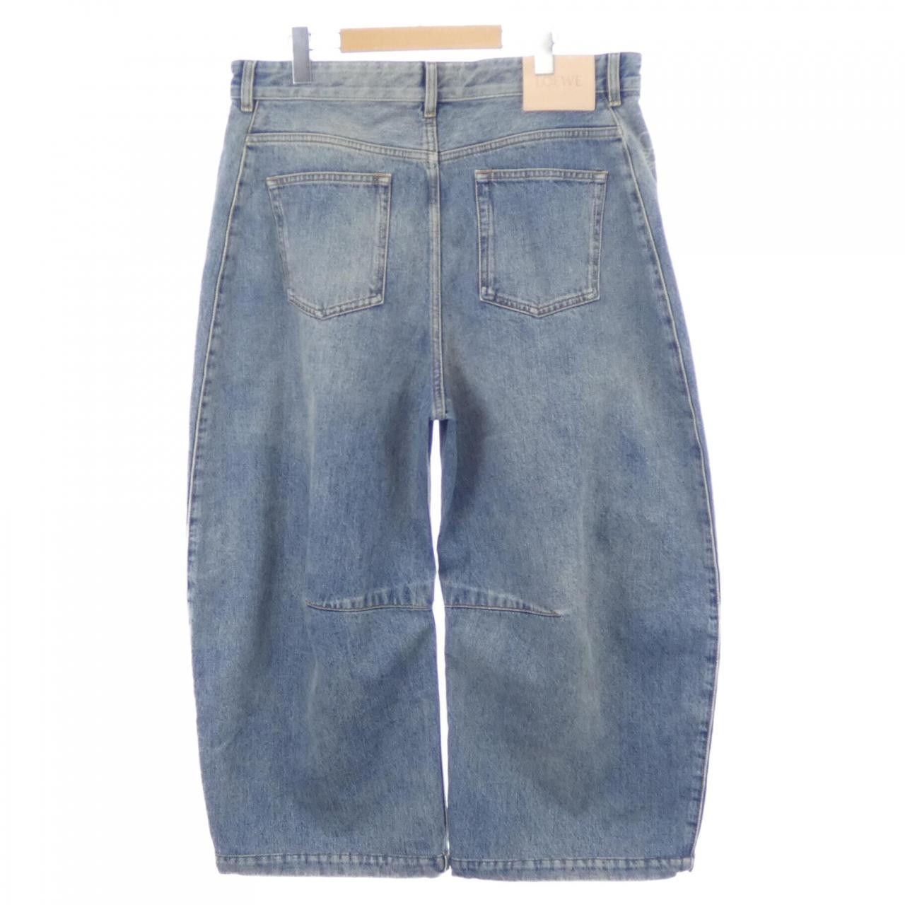 Loewe Loewe Loewe Anagram Barrel Jeans Textile Jeans S359Y11XCM DUTY FREE for USA Size ONE SIZE - 2 Thumbnail