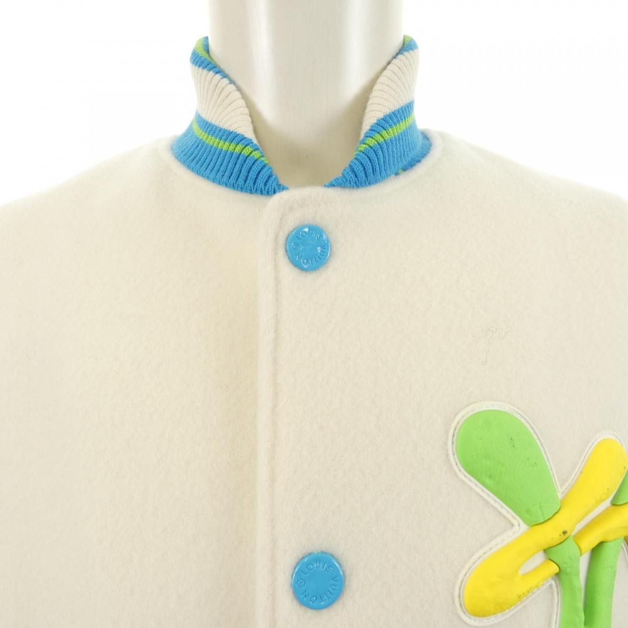 Louis Vuitton Louis Vuitton Louis Vuitton Rainbow Playground Varsity Jacket Textile Outerwear HOL63EYC8 DUTY FREE for USA Size ONE SIZE - 6 Thumbnail