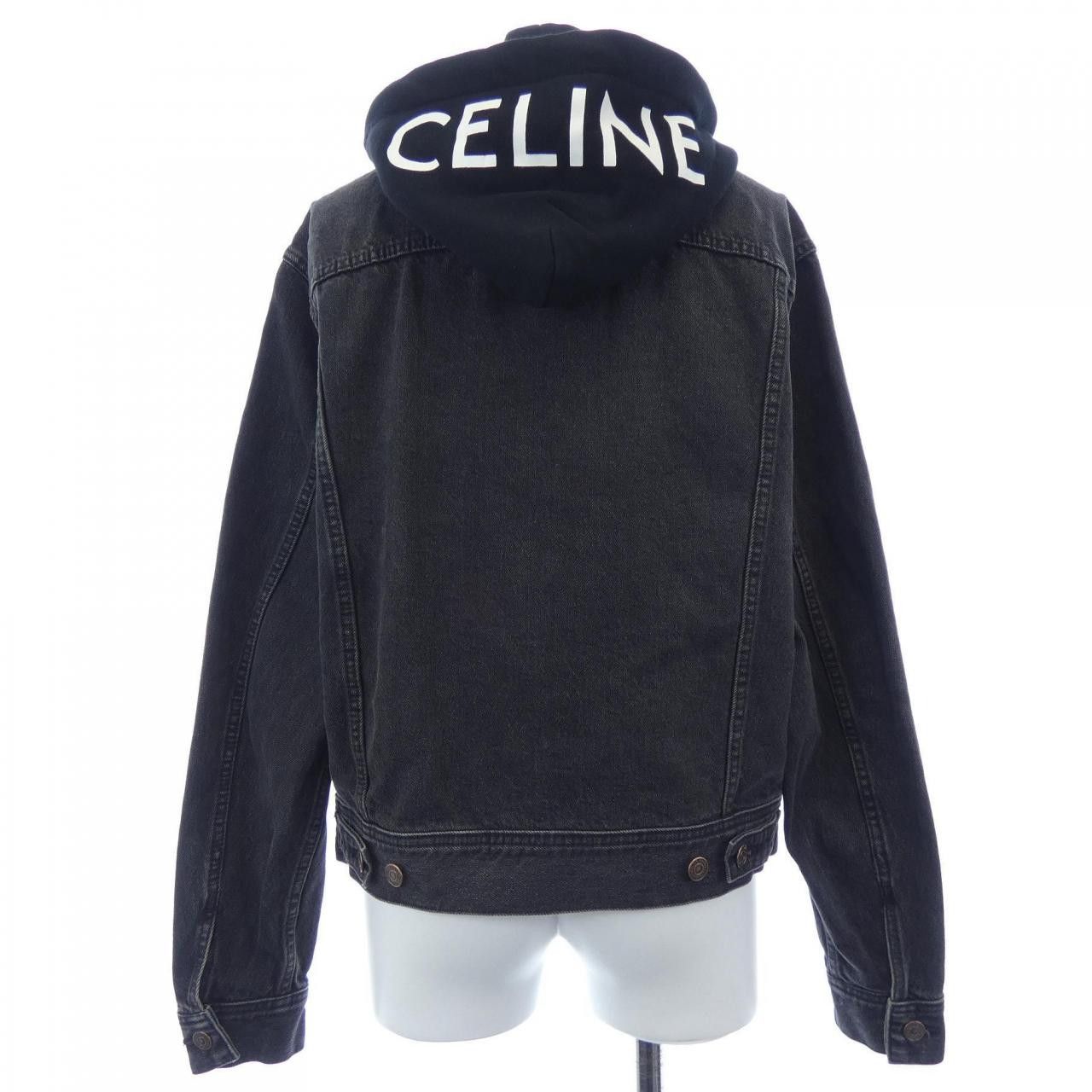 Celine Celine CELINE Denim Jacket Textile Outerwear 2Q472947F DUTY FREE for USA Size ONE SIZE - 2 Thumbnail