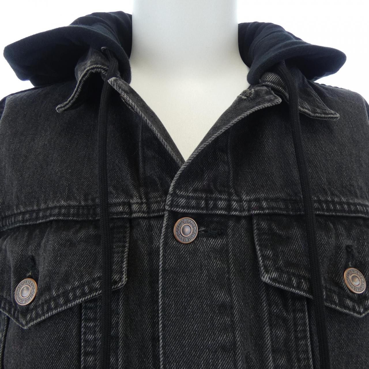 Celine Celine CELINE Denim Jacket Textile Outerwear 2Q472947F DUTY FREE for USA Size ONE SIZE - 5 Thumbnail