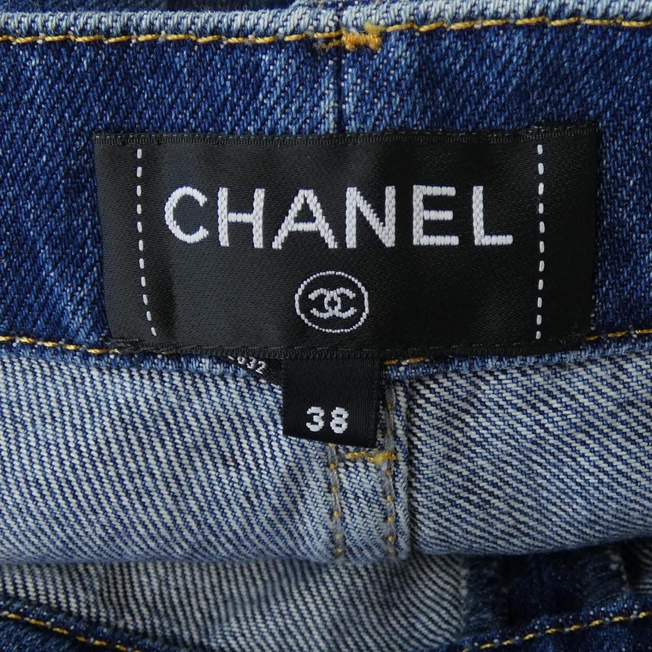 Chanel Chanel Chanel Denim Jeans Textile Jeans P78312V70544 DUTY FREE for USA Size ONE SIZE - 5 Thumbnail