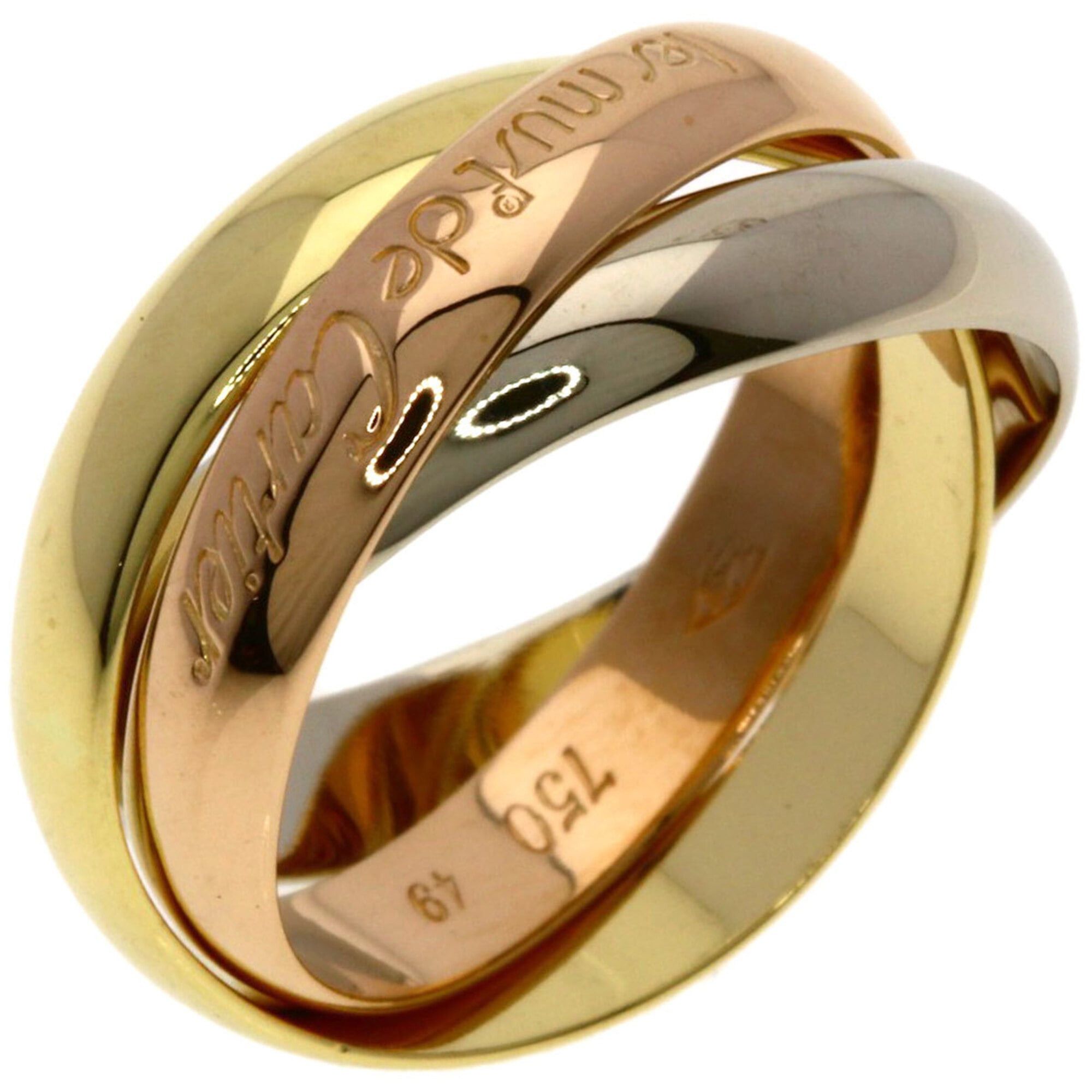 Cartier Cartier Trinity #49 Ring - 18K Yellow Gold/18K White Pink Gold Women's CARTIER Size ONE SIZE - 2 Thumbnail