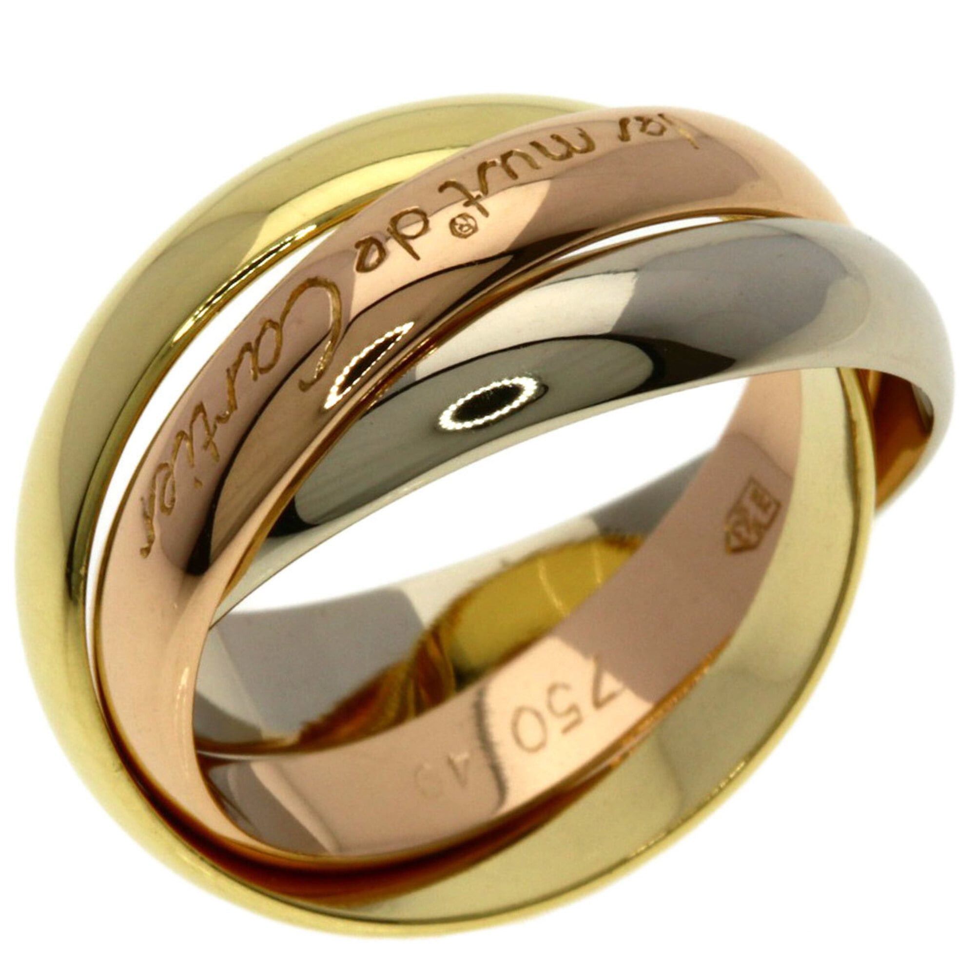 Cartier Cartier Trinity #49 Ring - 18K Yellow Gold/18K White Pink Gold Women's CARTIER Size ONE SIZE - 2 Thumbnail
