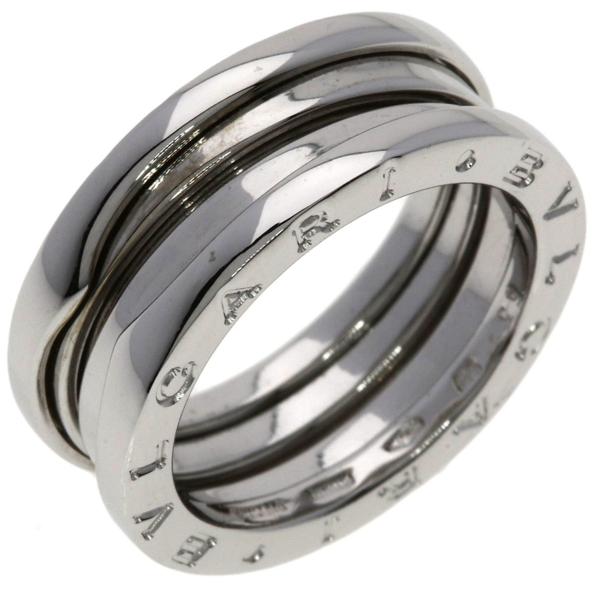Bvlgari BVLGARI B-zero1 2-band ring #53, 18K white gold, women's. Size ONE SIZE - 2 Thumbnail