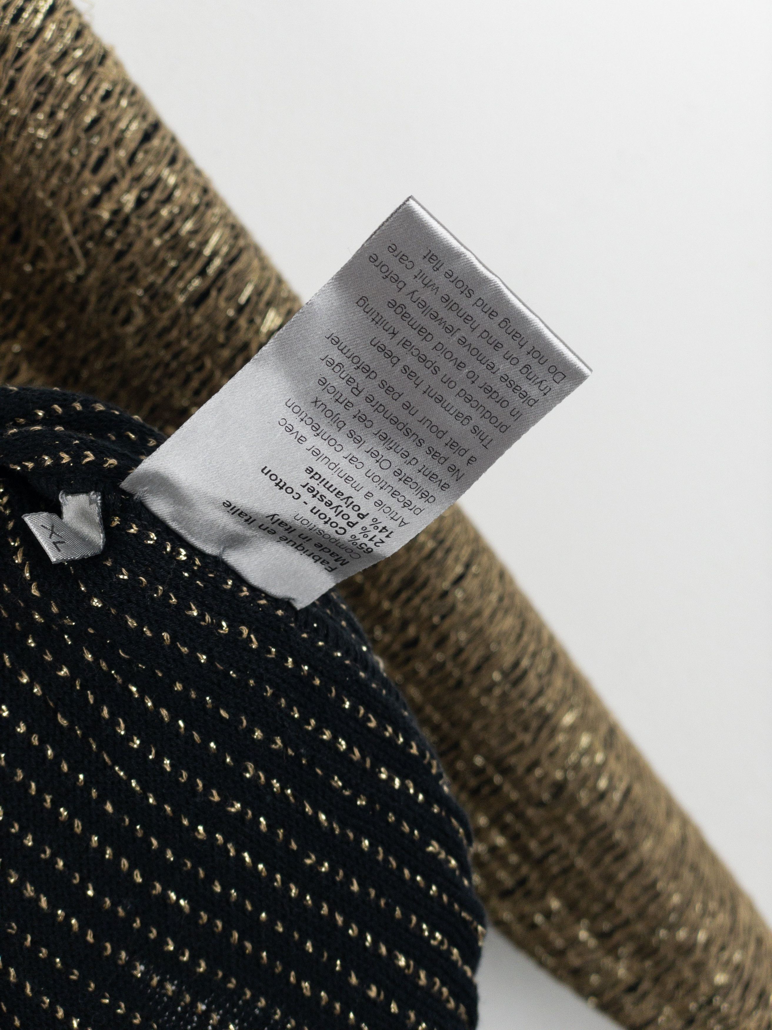 Dior Homme by Kris van Assche SS09 Metallic Gold-Colored Sweater Size US XL / EU 56 / 4 - 13 Thumbnail