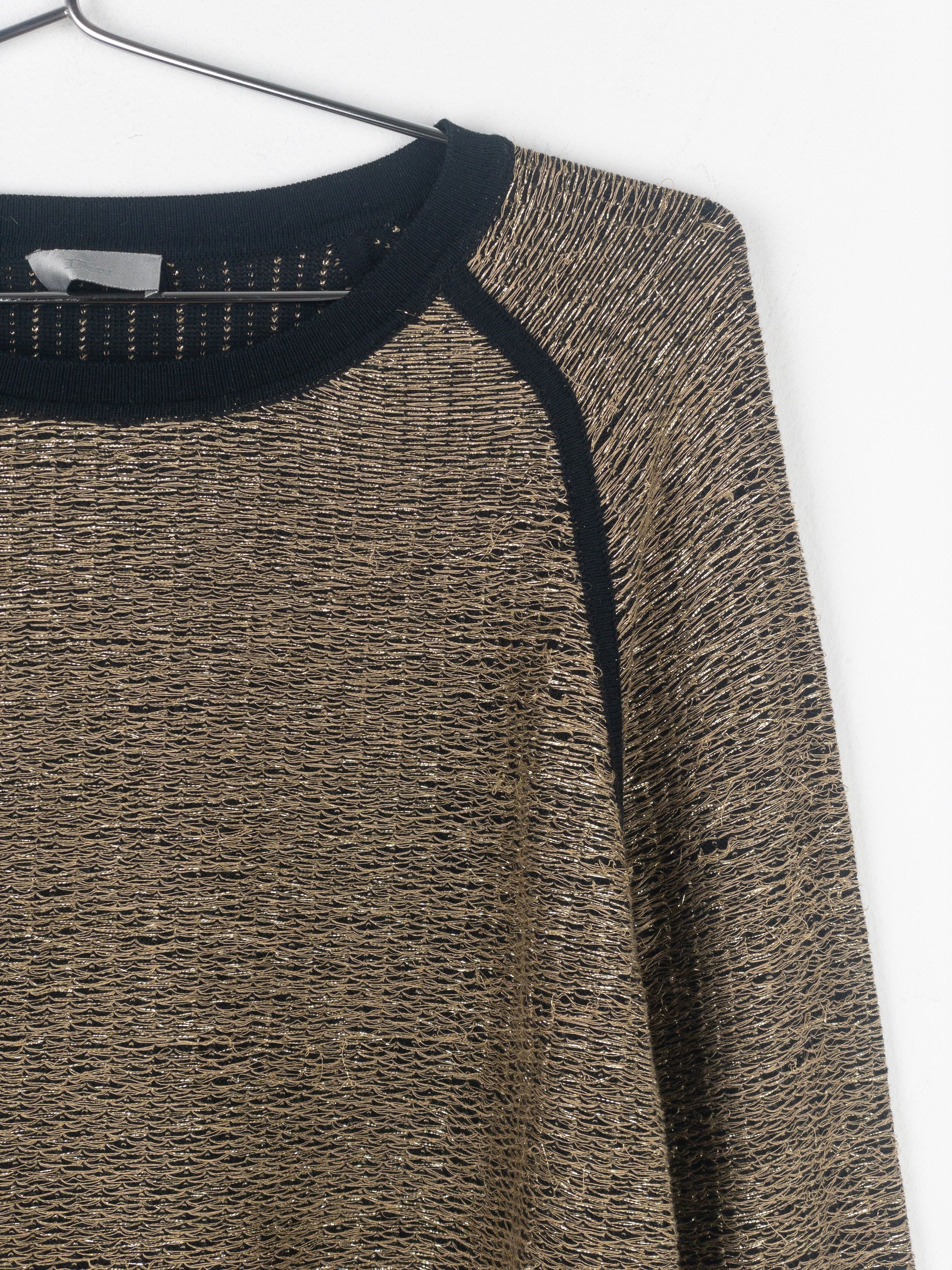 Dior Homme by Kris van Assche SS09 Metallic Gold-Colored Sweater Size US XL / EU 56 / 4 - 4 Thumbnail