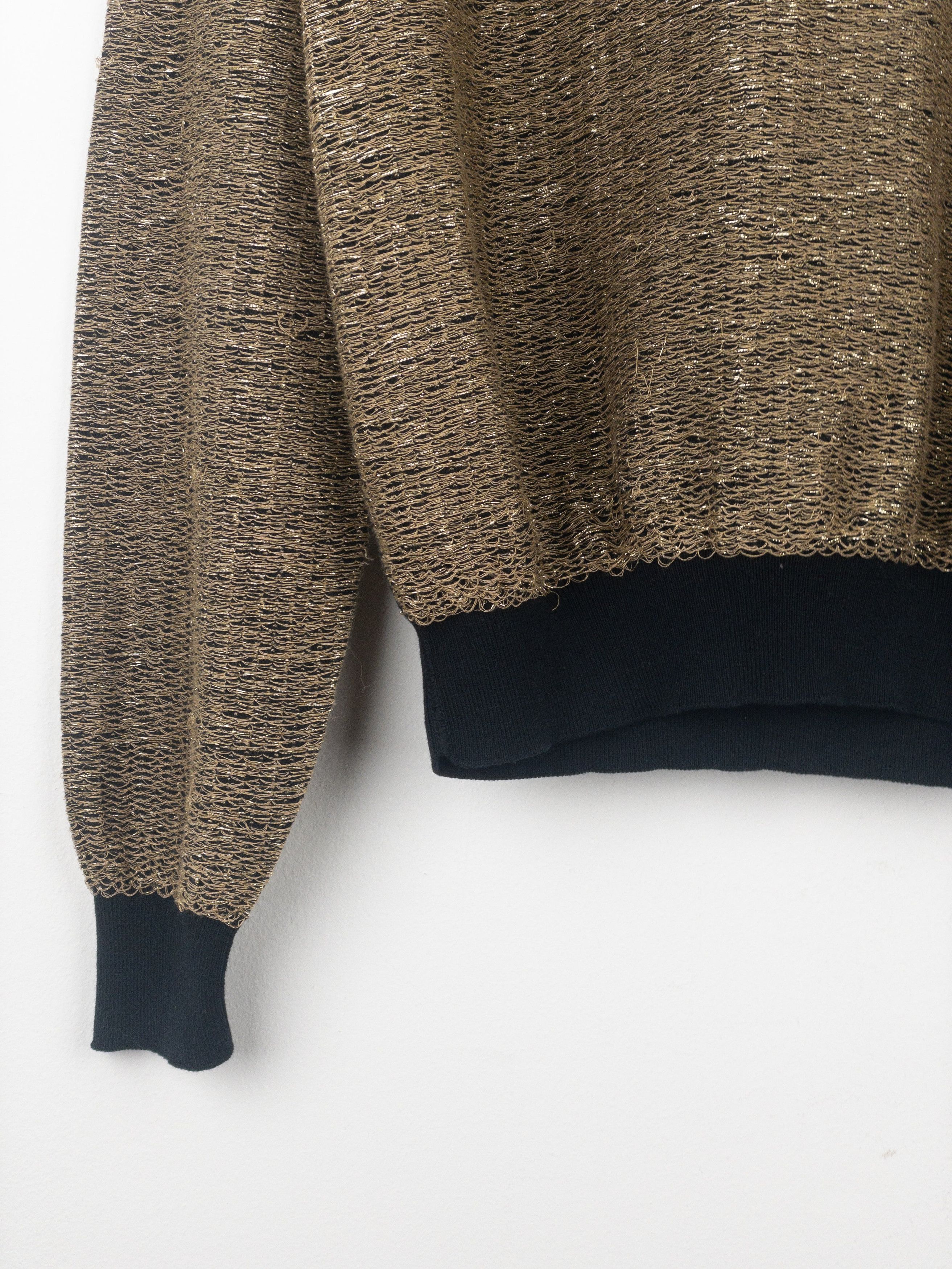 Dior Homme by Kris van Assche SS09 Metallic Gold-Colored Sweater Size US XL / EU 56 / 4 - 5 Thumbnail