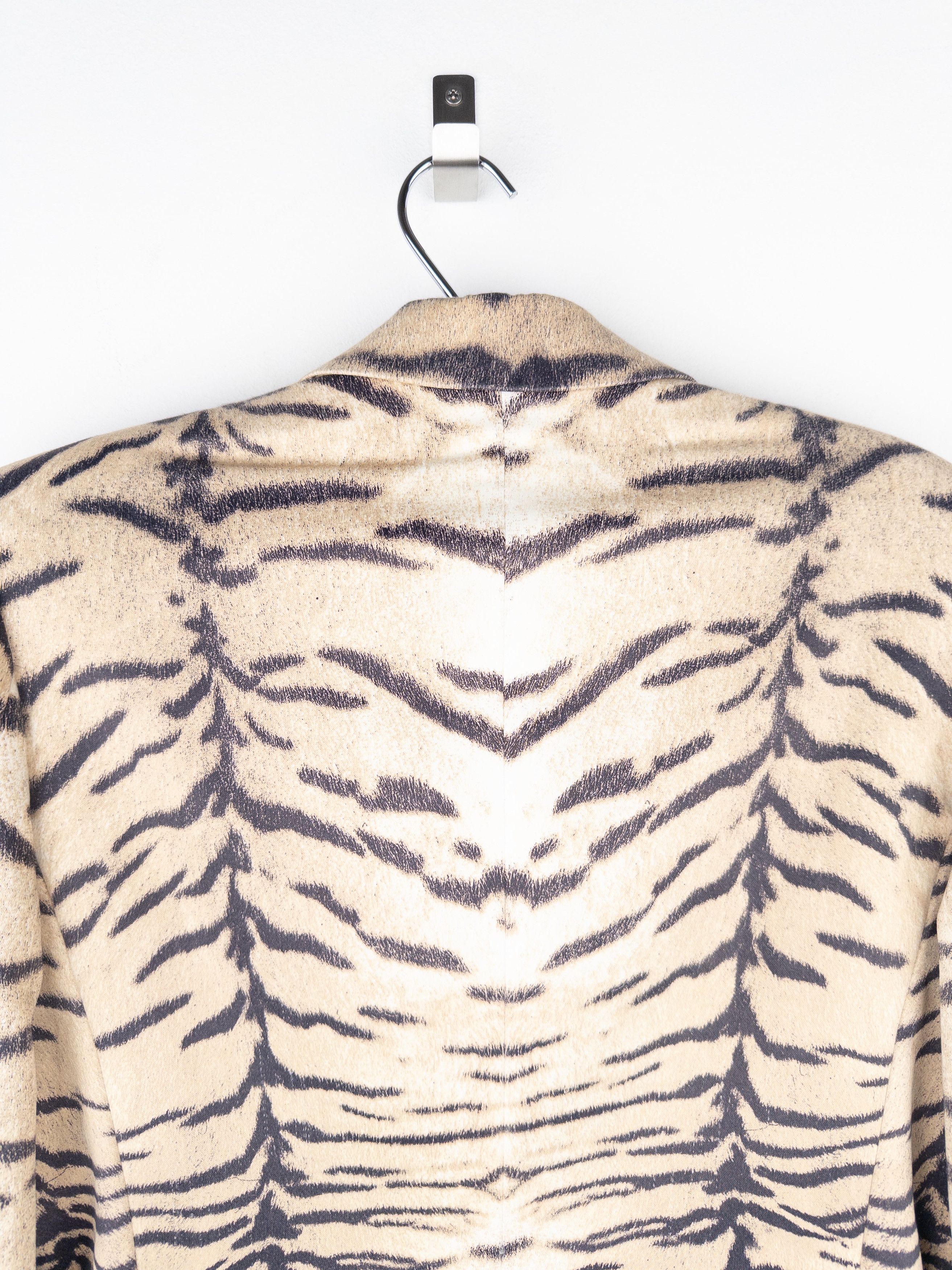 Roberto Cavalli AW98 Tiger Print Blazer Jacket Size L / US 10 / IT 46 - 5 Thumbnail