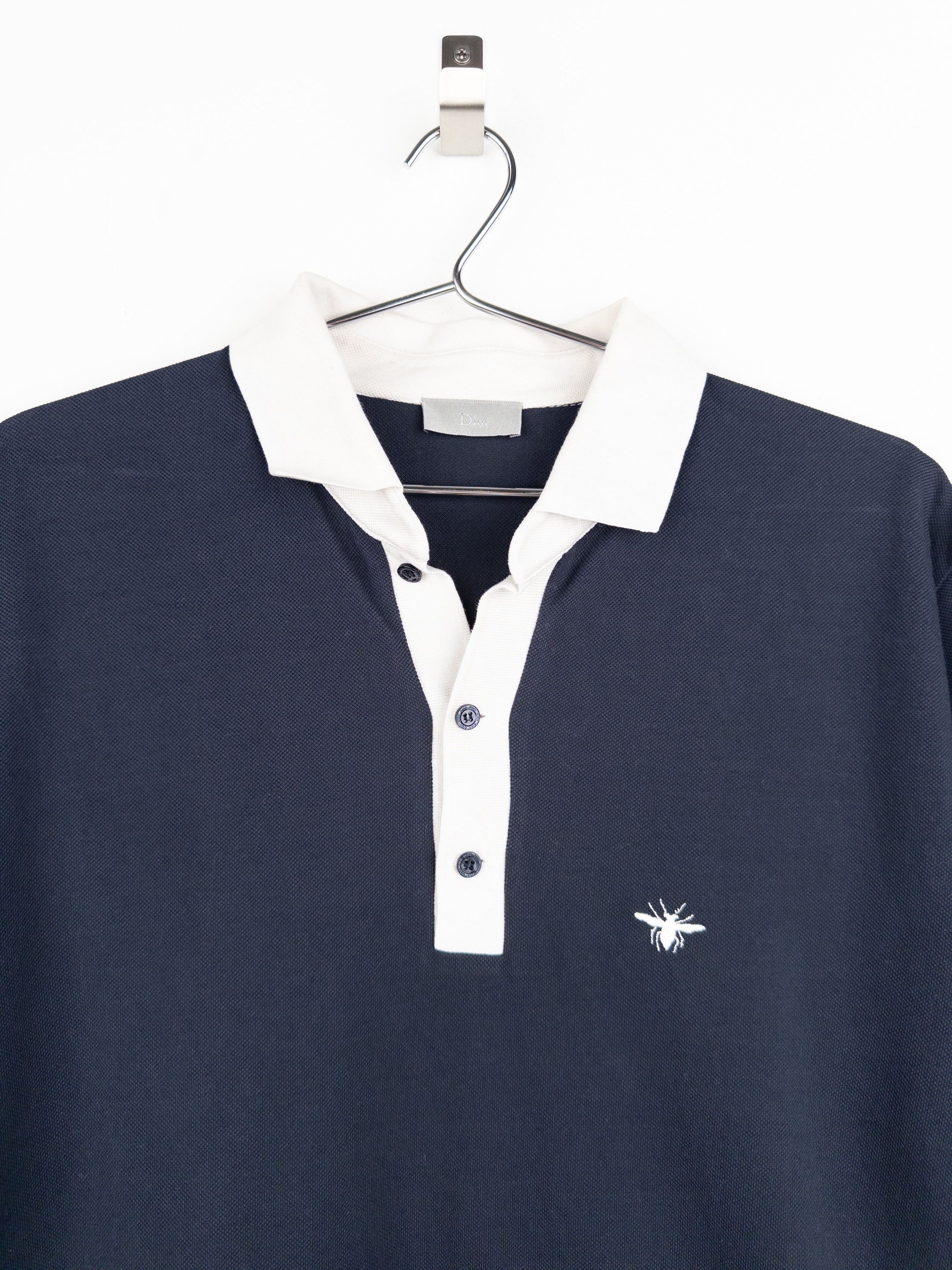 Dior Homme ‘Bee’ Shortsleeve Polo Shirt Size US L / EU 52-54 / 3 - 3 Thumbnail