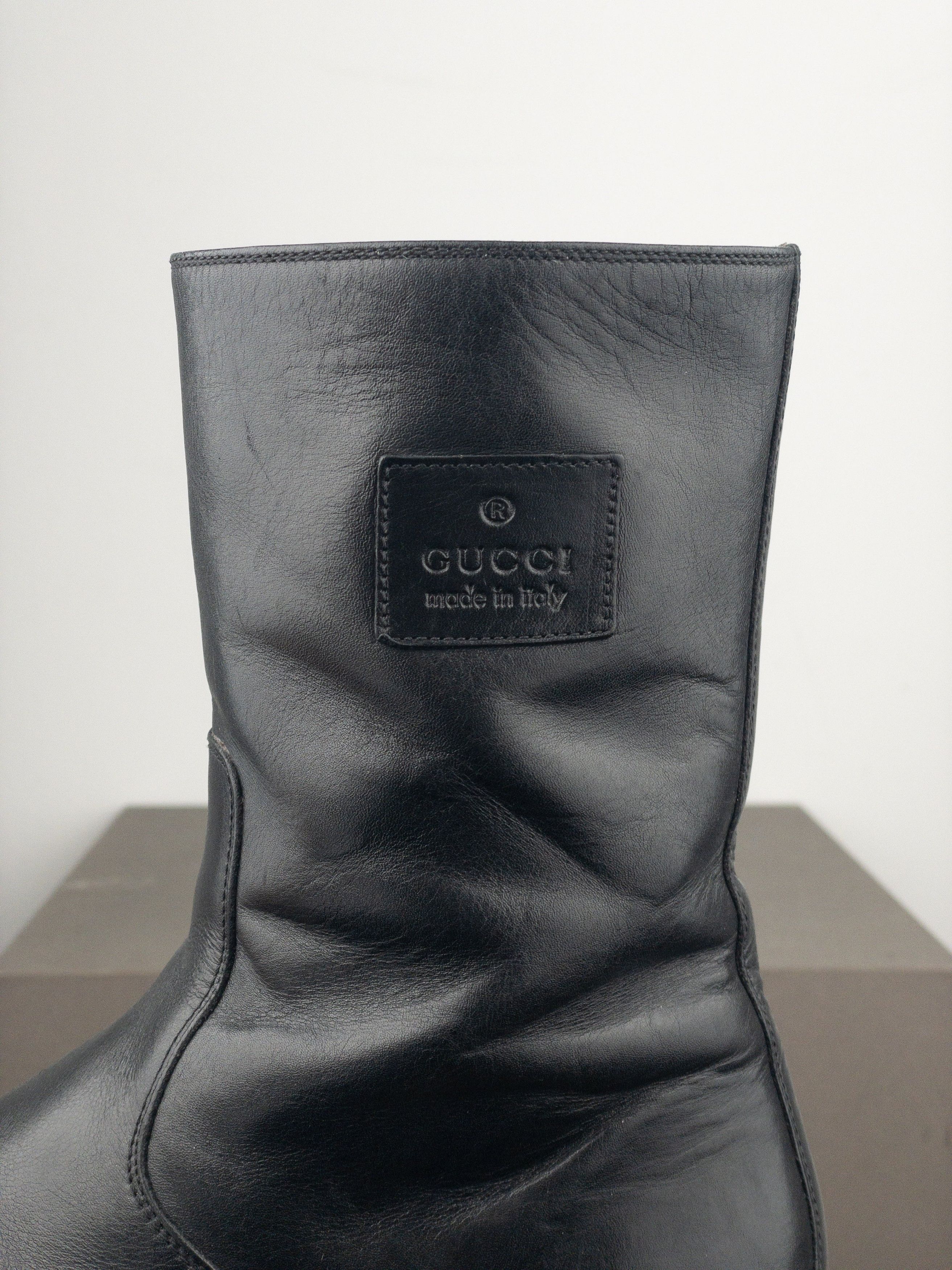 Gucci by Tom Ford 2000s Lug Sole Moto Biker Boots Size US 8 / EU 41 - 8 Thumbnail