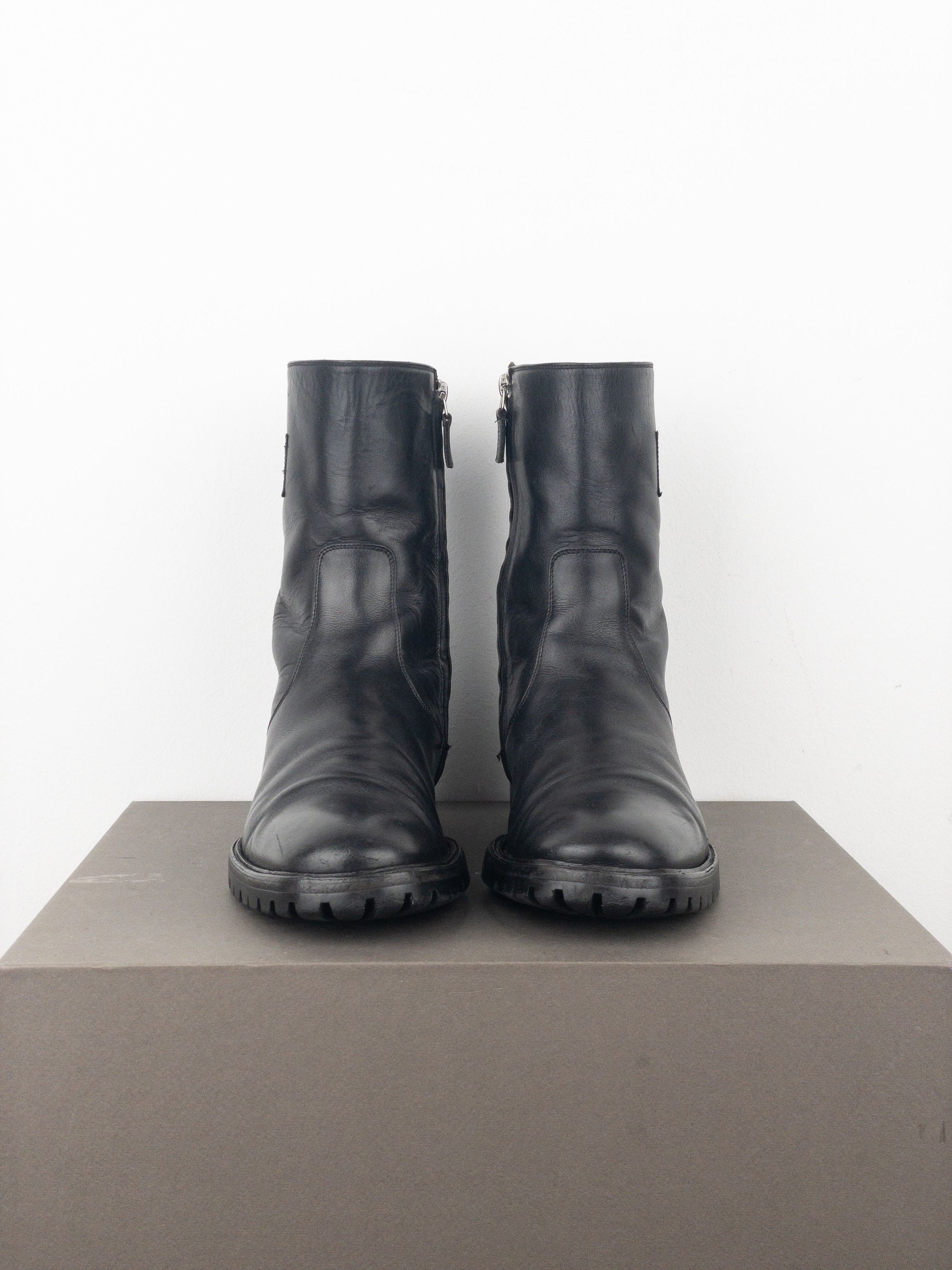 Gucci by Tom Ford 2000s Lug Sole Moto Biker Boots Size US 8 / EU 41 - 3 Thumbnail
