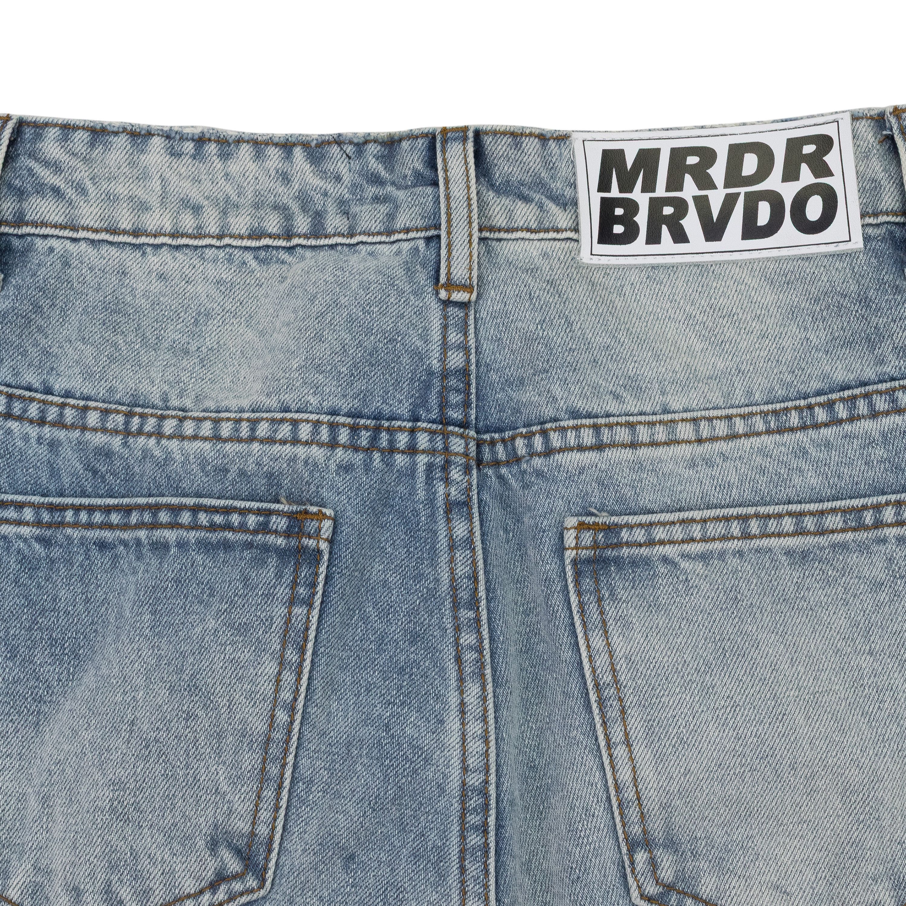 Who Decides War Who Decides War BLUE AMPLIFIED STRAIGHT-FIT JEANS SIZE 26 Size US 26 / EU 42 - 4 Thumbnail