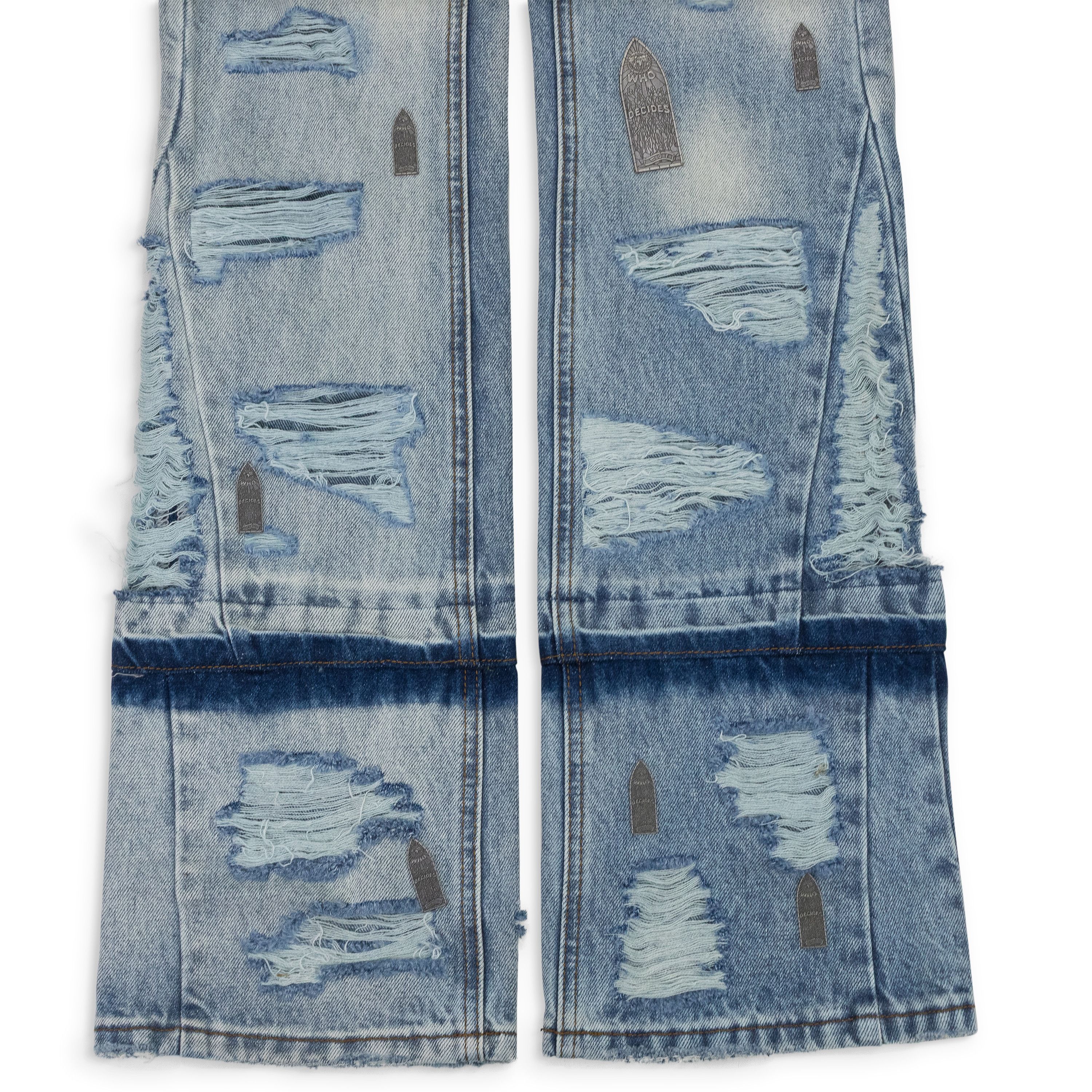 Who Decides War Who Decides War BLUE AMPLIFIED STRAIGHT-FIT JEANS SIZE 26 Size US 26 / EU 42 - 5 Thumbnail