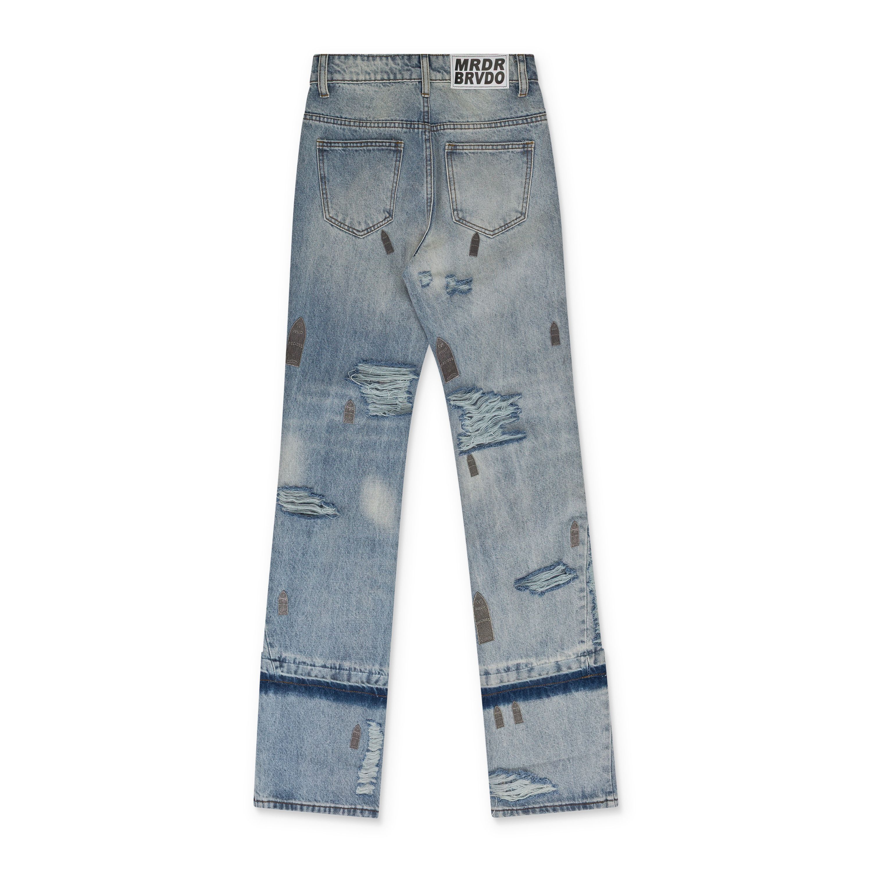 Who Decides War Who Decides War BLUE AMPLIFIED STRAIGHT-FIT JEANS SIZE 26 Size US 26 / EU 42 - 2 Thumbnail