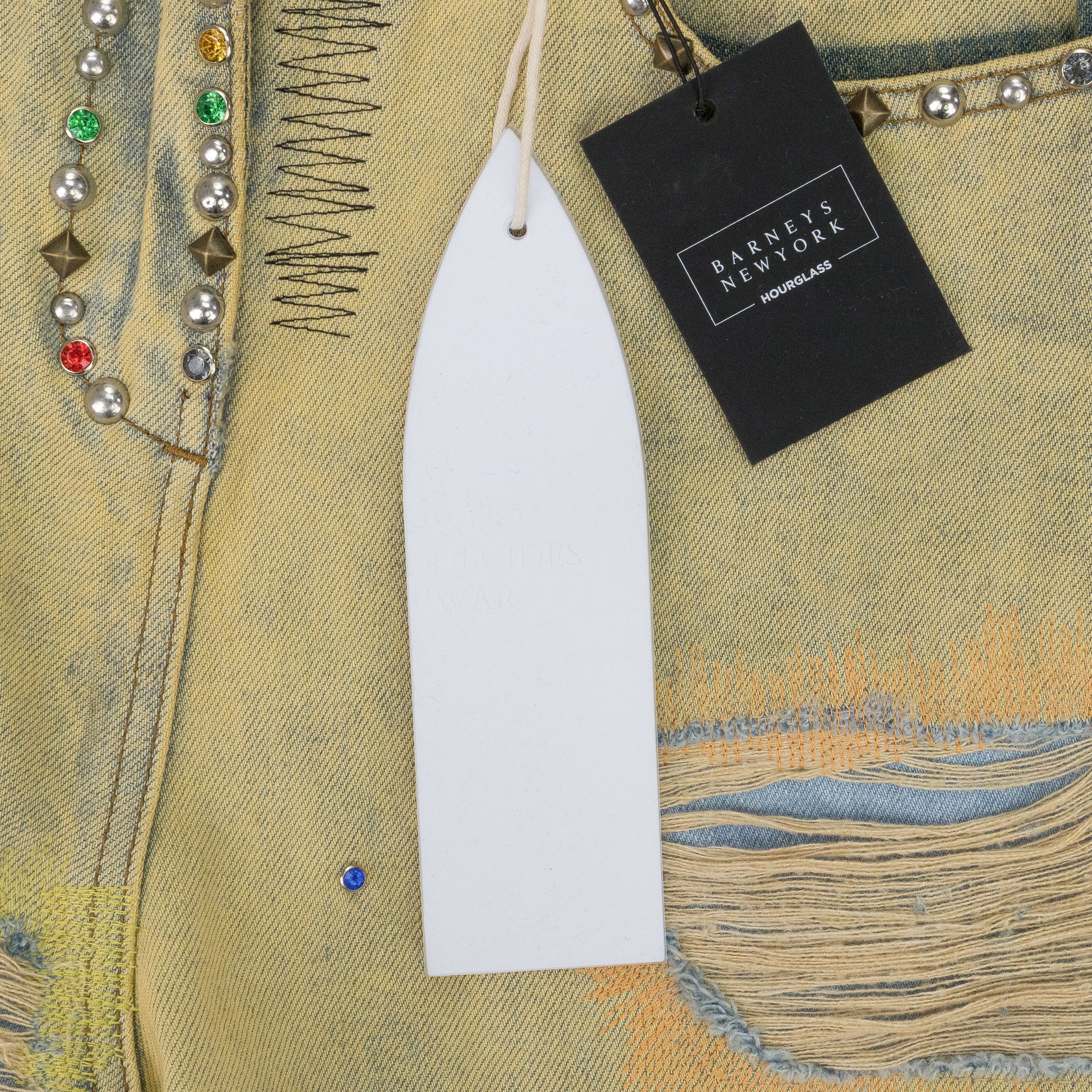 Who Decides War Who Decides War MULTI SIDE-EMBROIDERY WIDE-LEG JEANS SIZE 27 Size US 27 - 5 Thumbnail