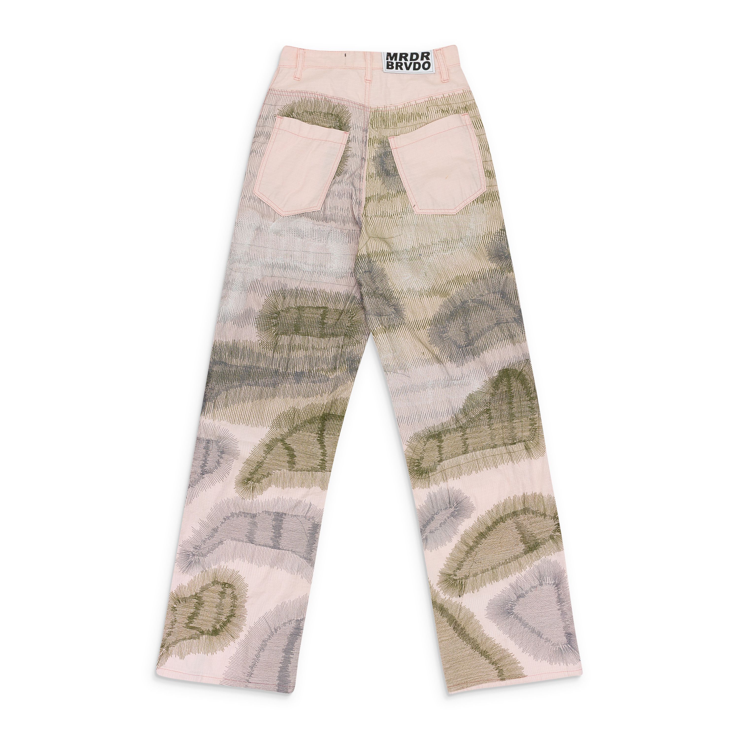Who Decides War Who Decides War PINK DARNING POCKET PANTS SIZE 38 Size US 38 / EU 54 - 2 Thumbnail