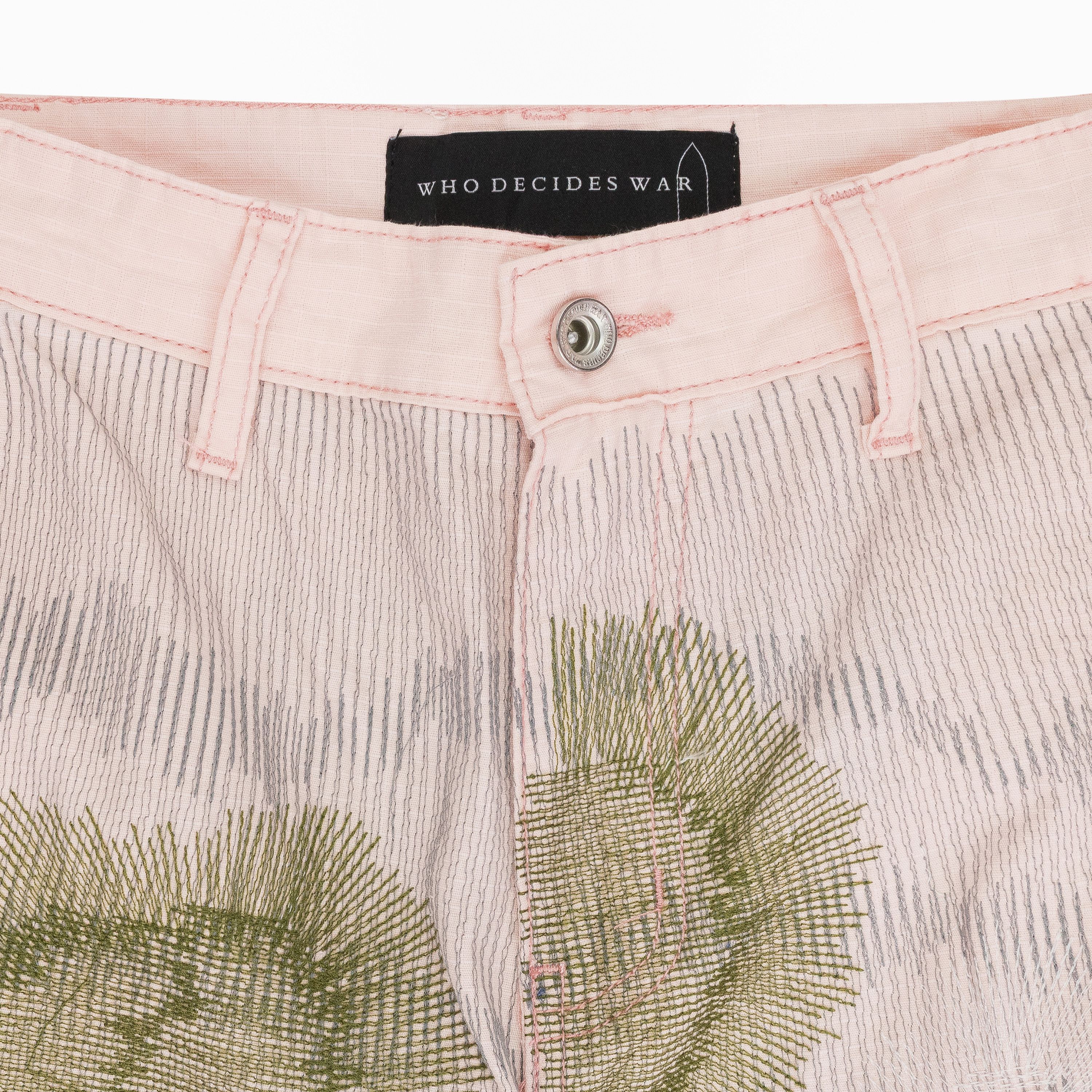 Who Decides War Who Decides War PINK DARNING POCKET PANTS SIZE 38 Size US 38 / EU 54 - 3 Thumbnail