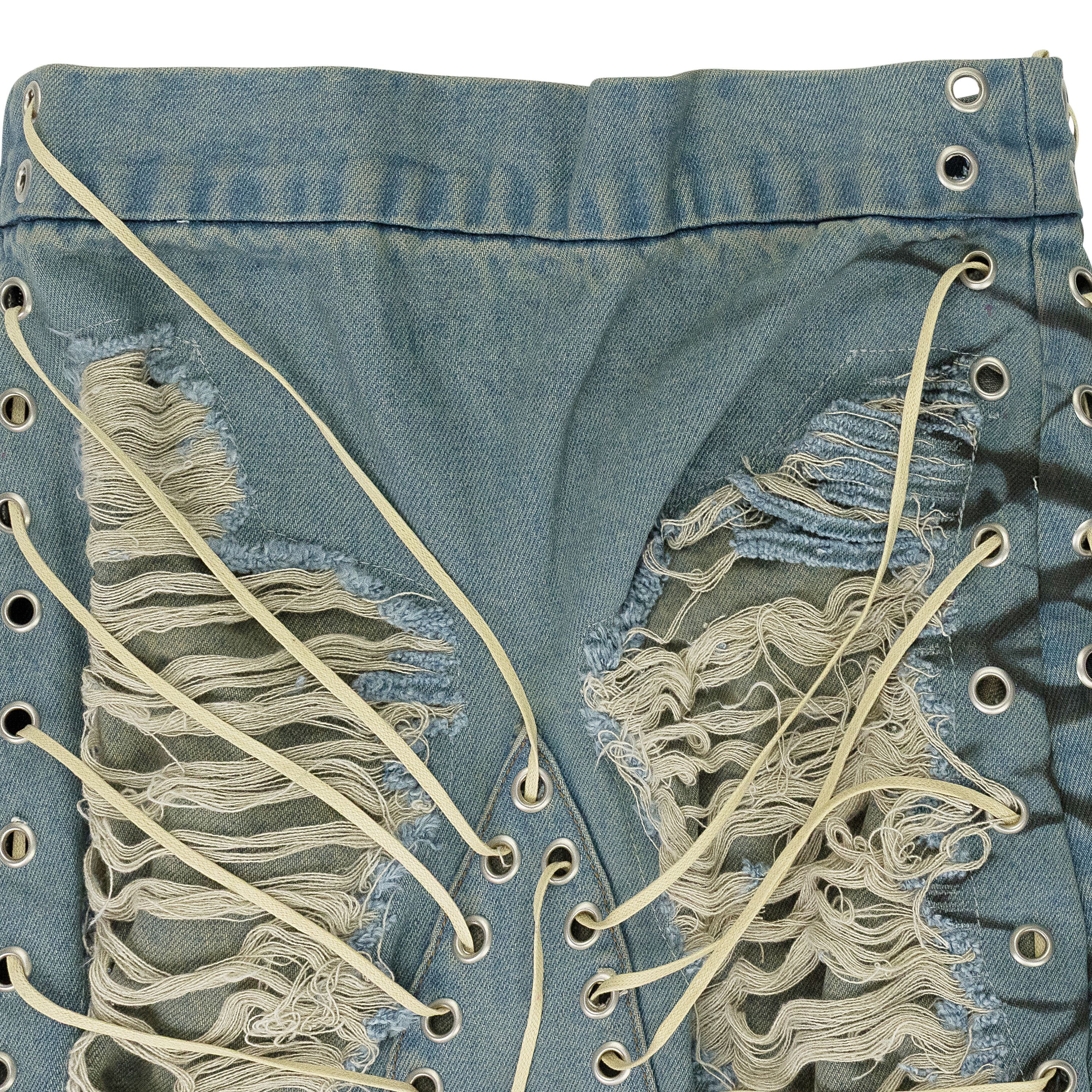 Who Decides War Who Decides War BLUE LACED WINDOW MAXI SKIRT SIZE 36 Size 36" / US 14 / IT 50 - 3 Thumbnail