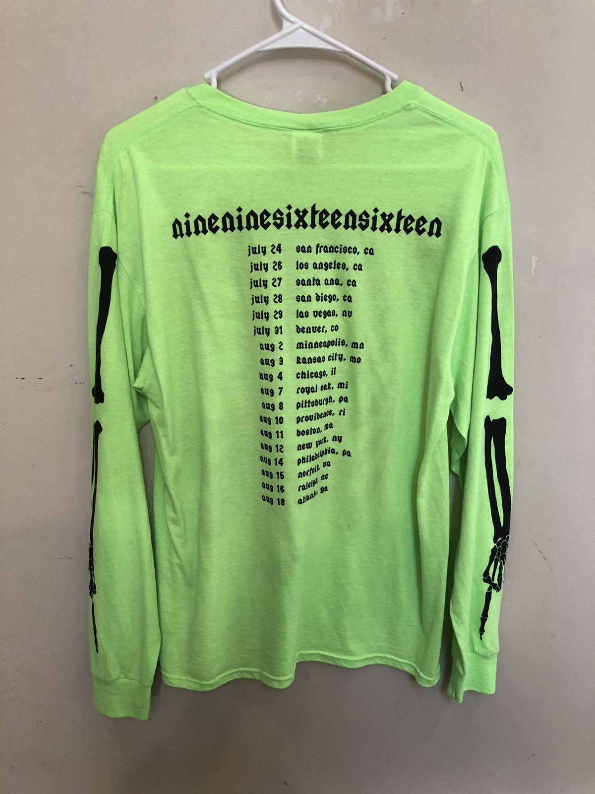 Vlone Playboi Carti Skeleton Die Lit Tour Shirt Size US M / EU 48-50 / 2 - 4 Thumbnail