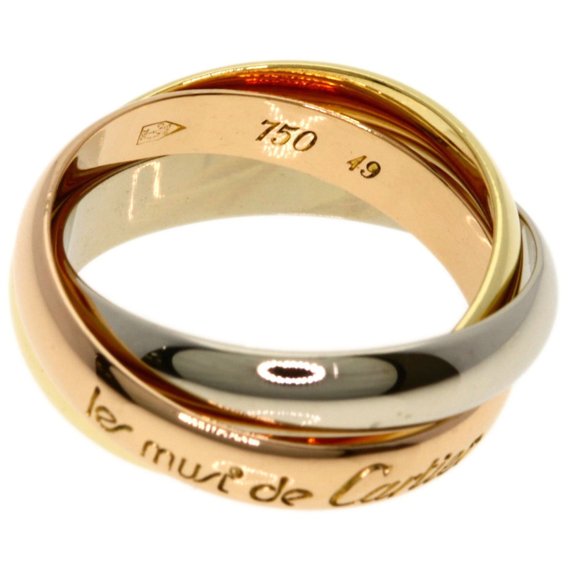 Cartier Cartier Trinity #49 Ring - 18K Yellow Gold/18K Pink White Gold Women's CARTIER Size ONE SIZE - 9 Thumbnail