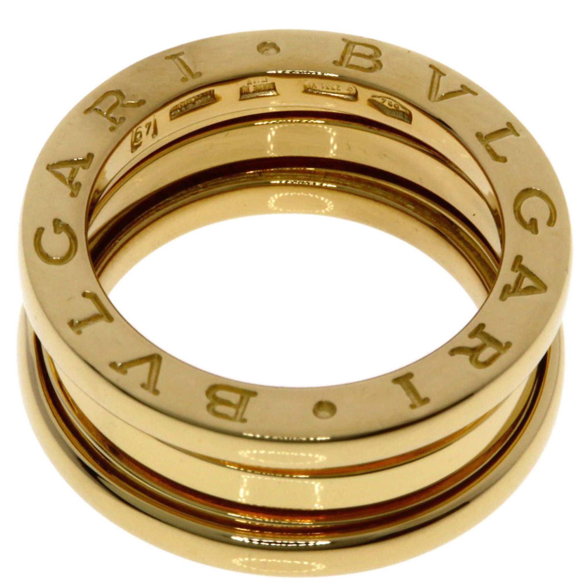 Bvlgari BVLGARI B-zero1 2-band ring #49, 18K yellow gold, women's. Size ONE SIZE - 4 Thumbnail