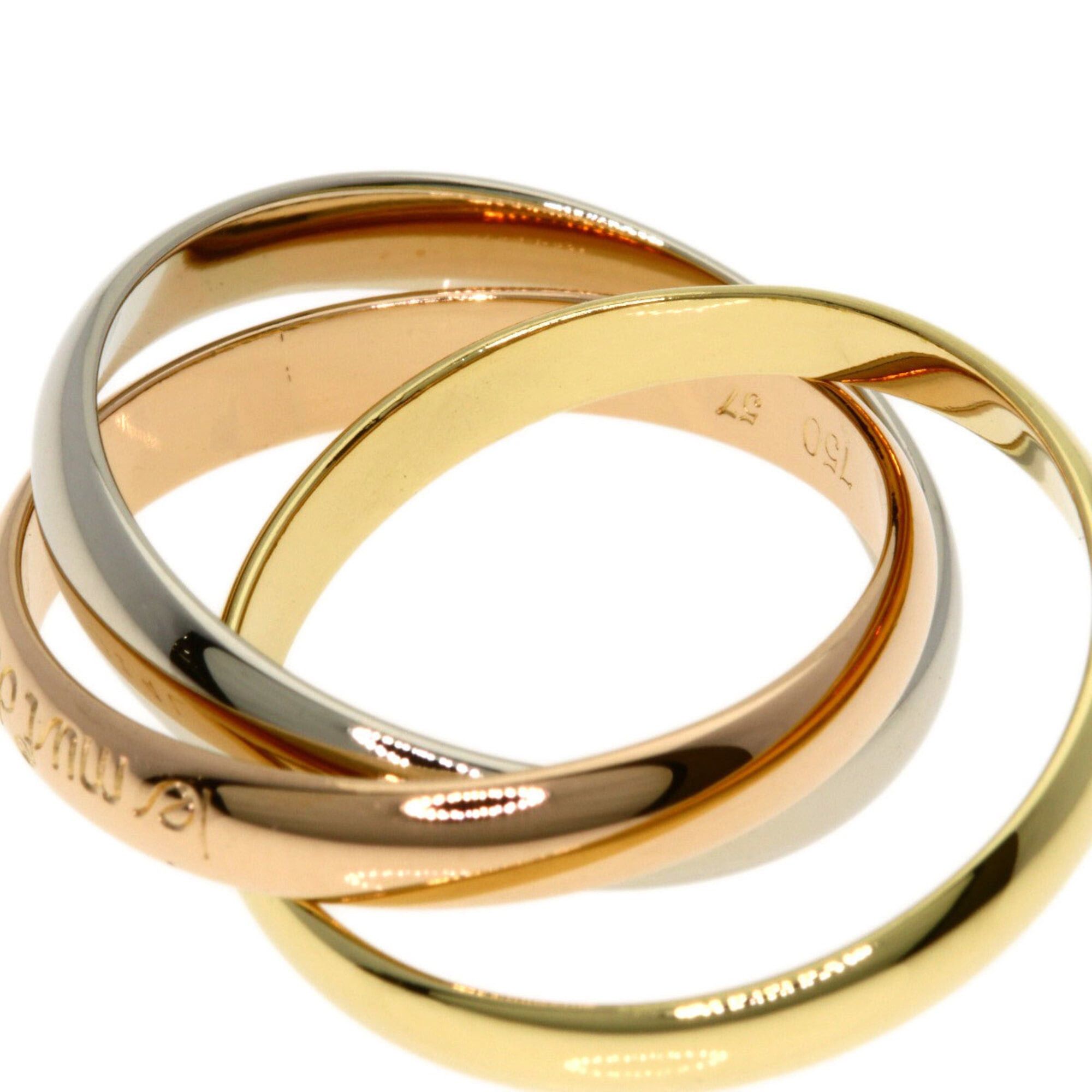 Cartier Cartier Trinity #57 Ring - 18K Yellow Gold/18K Pink White Gold Women's CARTIER Size ONE SIZE - 7 Thumbnail