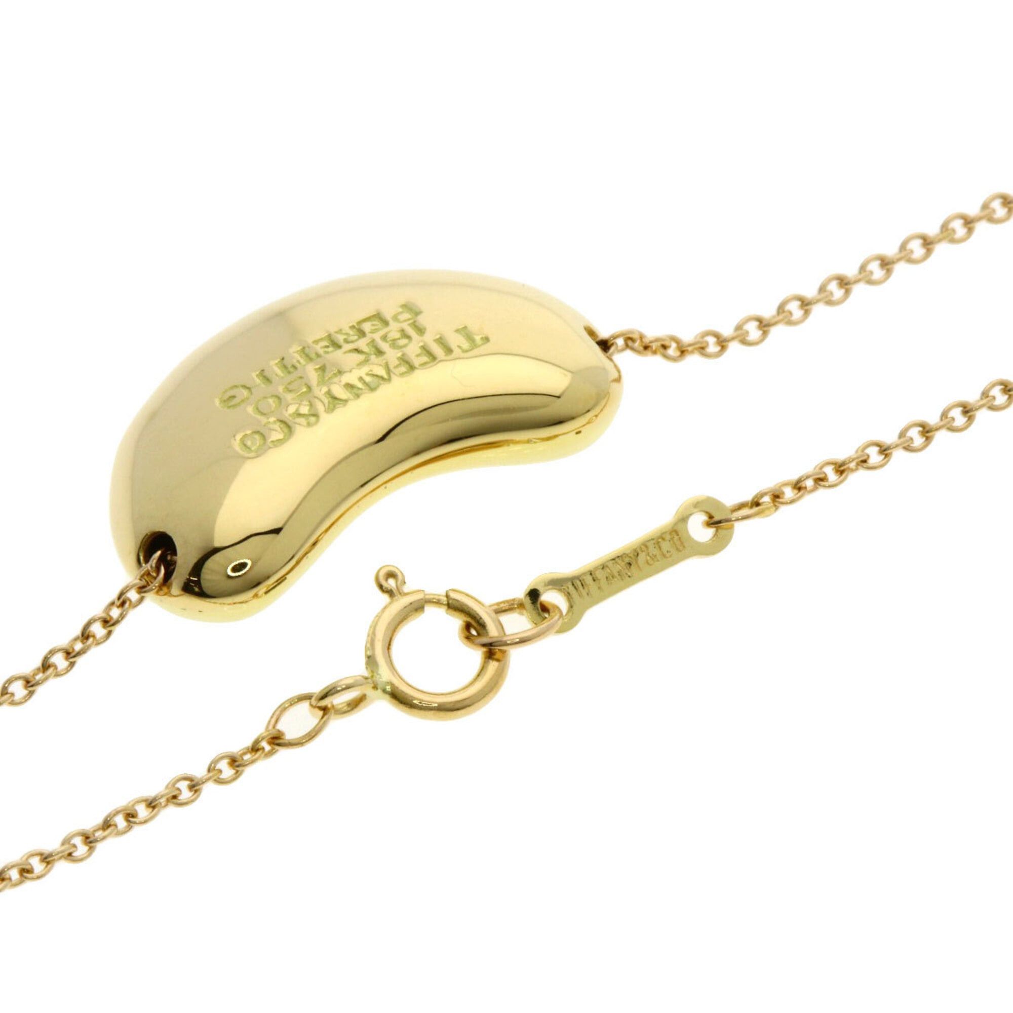Tiffany & Co. Tiffany Bean Necklace, 18K Yellow Gold, Women's, TIFFANY&Co. Size ONE SIZE - 2 Thumbnail