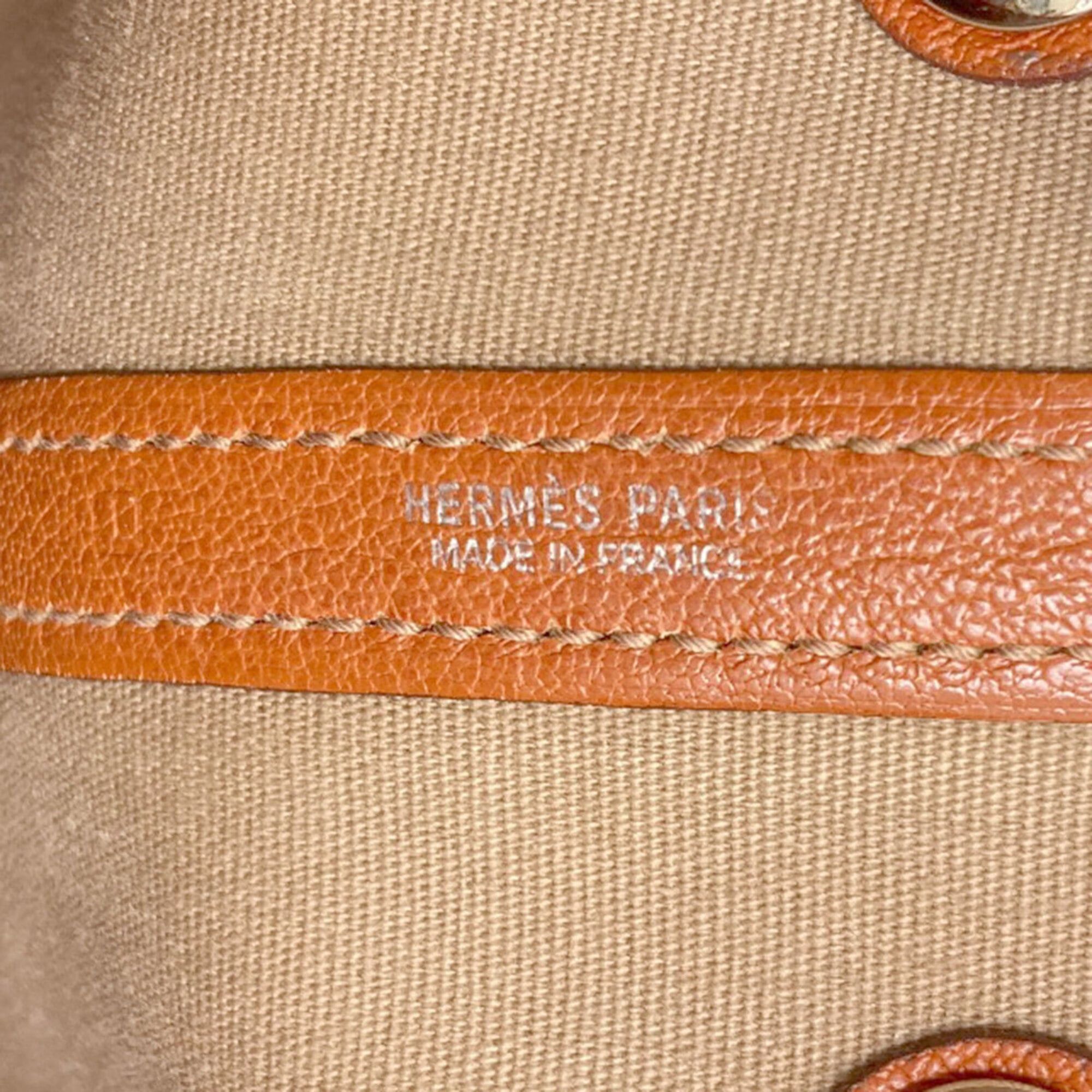 Hermes Hermes Garden Party TPM Silver Hardware Handbag Toile Officier/Negonda Women's HERMES Size ONE SIZE - 6 Thumbnail