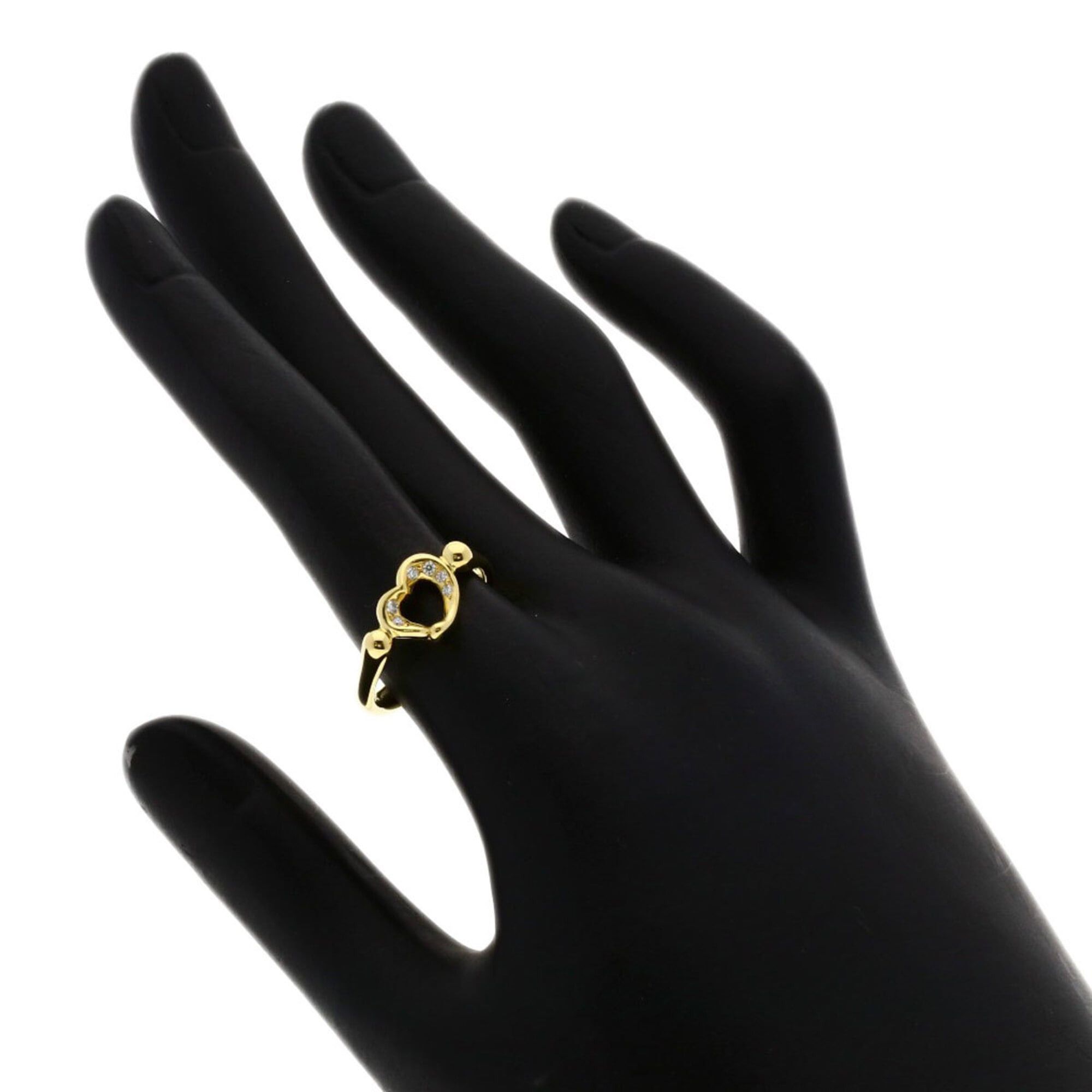 Tiffany & Co. Tiffany & Co. Open Heart Diamond Ring, 18K Yellow Gold, Women's. Size ONE SIZE - 7 Thumbnail