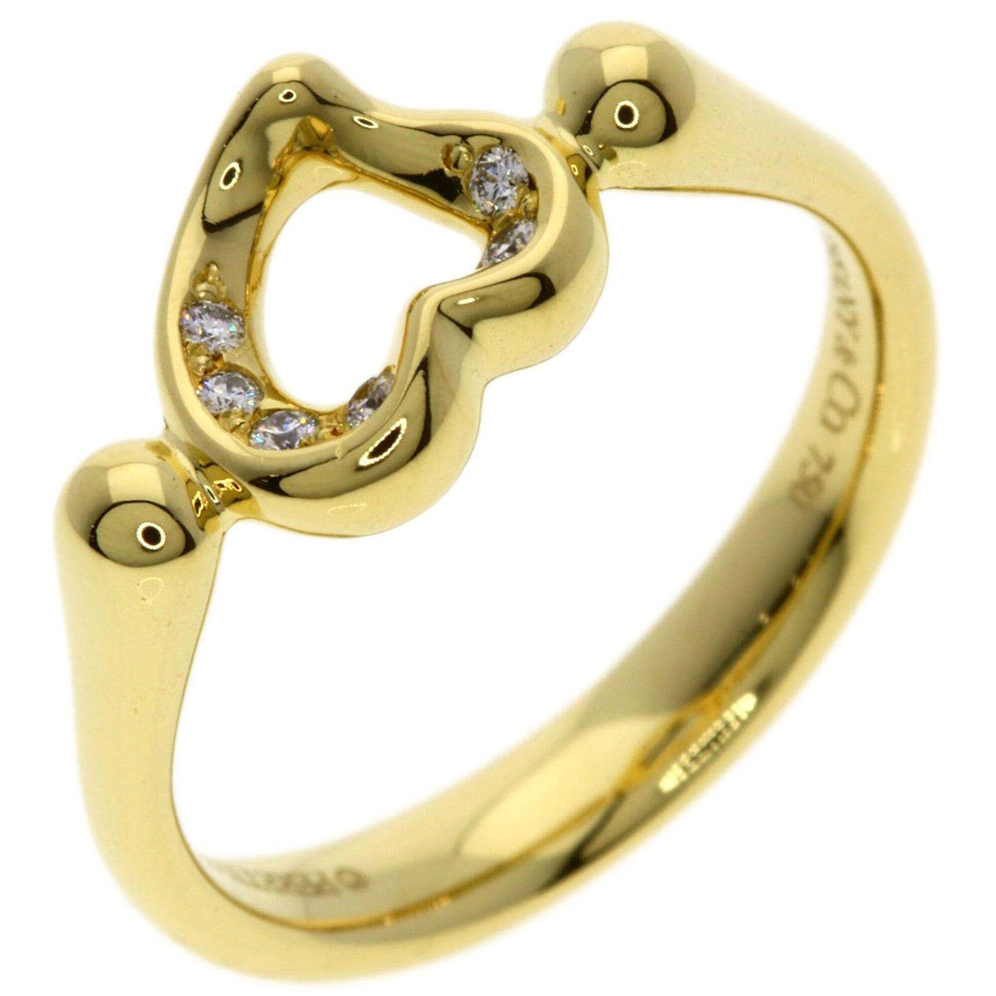 Tiffany & Co. Tiffany & Co. Open Heart Diamond Ring, 18K Yellow Gold, Women's. Size ONE SIZE - 2 Thumbnail