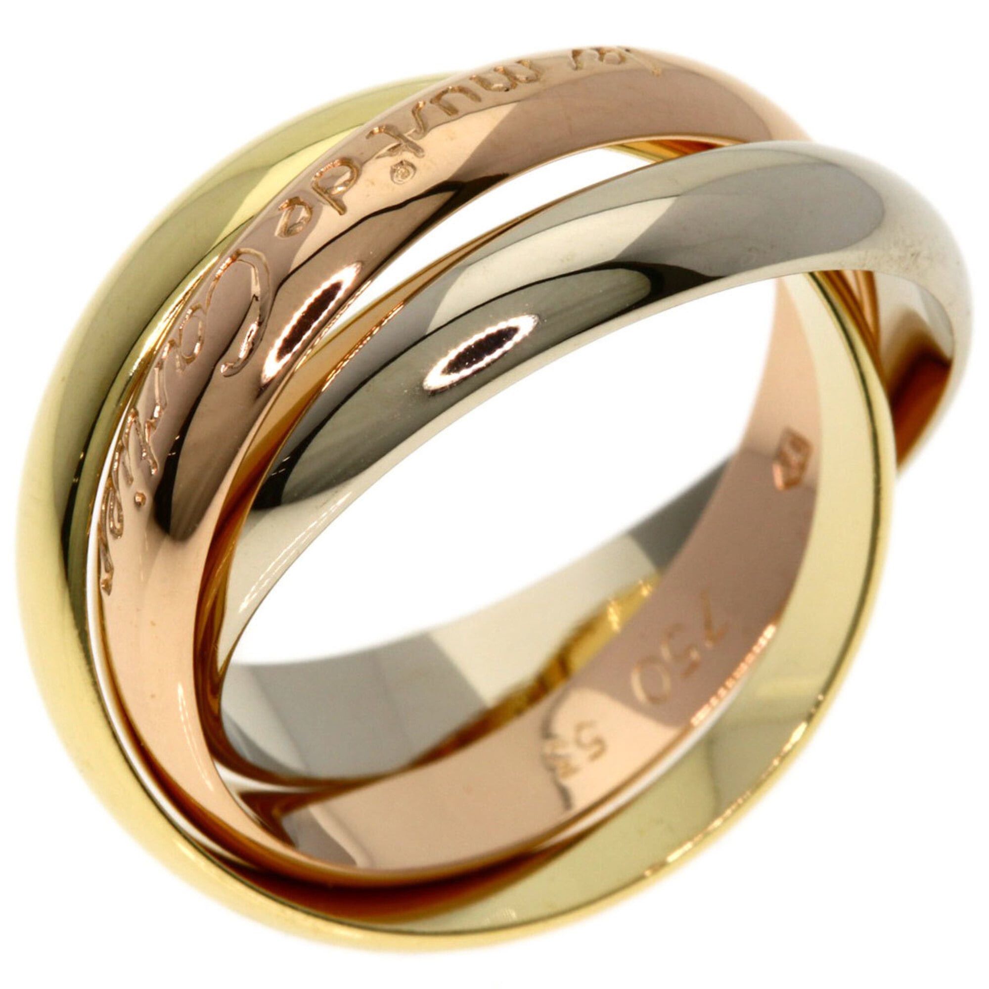 Cartier Cartier Trinity #53 Ring - 18K Yellow Gold/18K Pink White Gold Women's CARTIER Size ONE SIZE - 2 Thumbnail