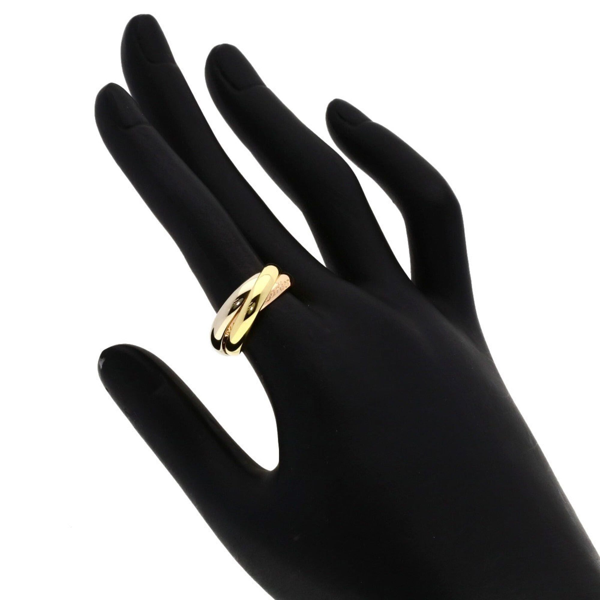 Cartier Cartier Trinity #53 Ring - 18K Yellow Gold/18K Pink White Gold Women's CARTIER Size ONE SIZE - 4 Thumbnail