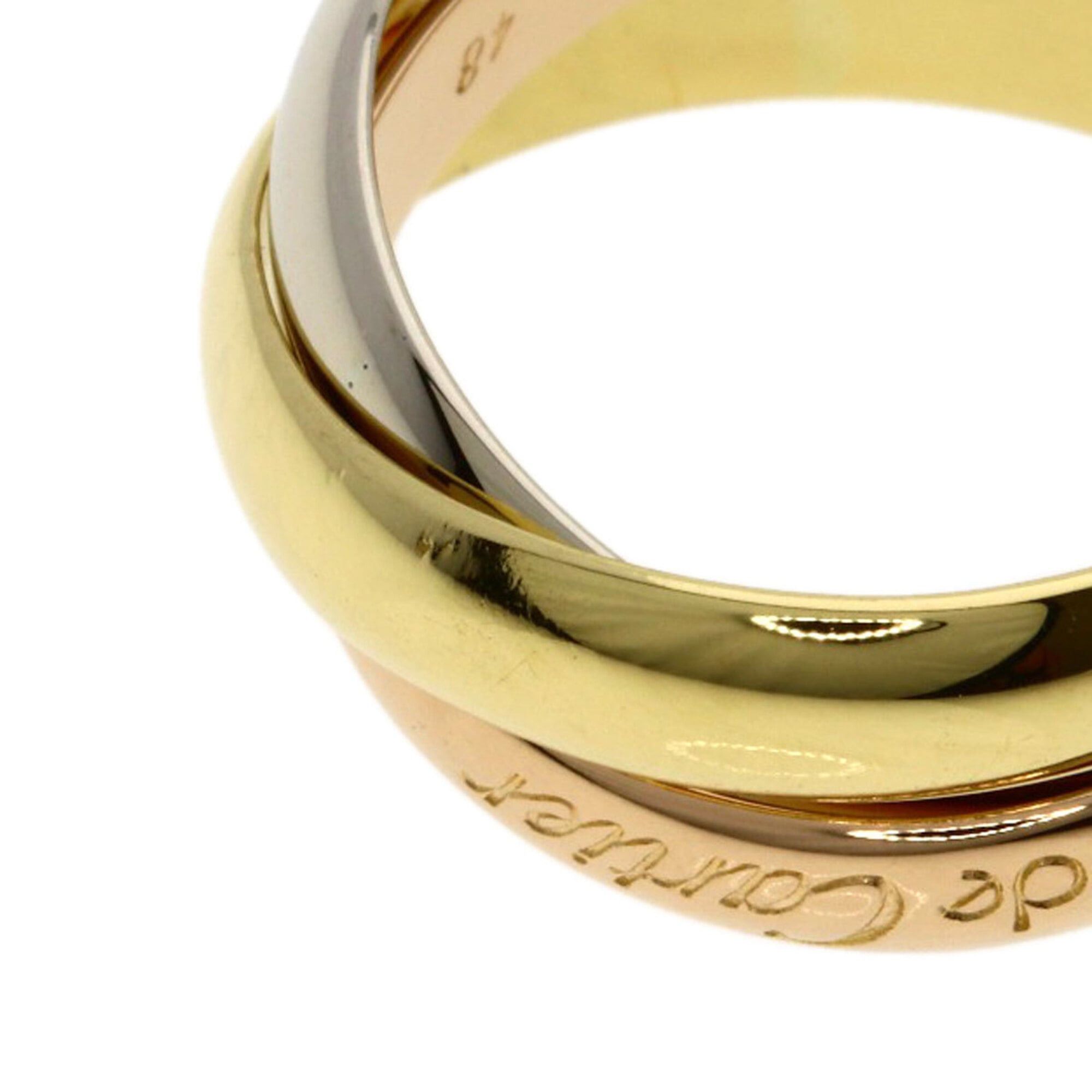 Cartier Cartier Trinity #48 Ring - 18K Yellow Gold/18K White Pink Gold Women's CARTIER Size ONE SIZE - 6 Thumbnail