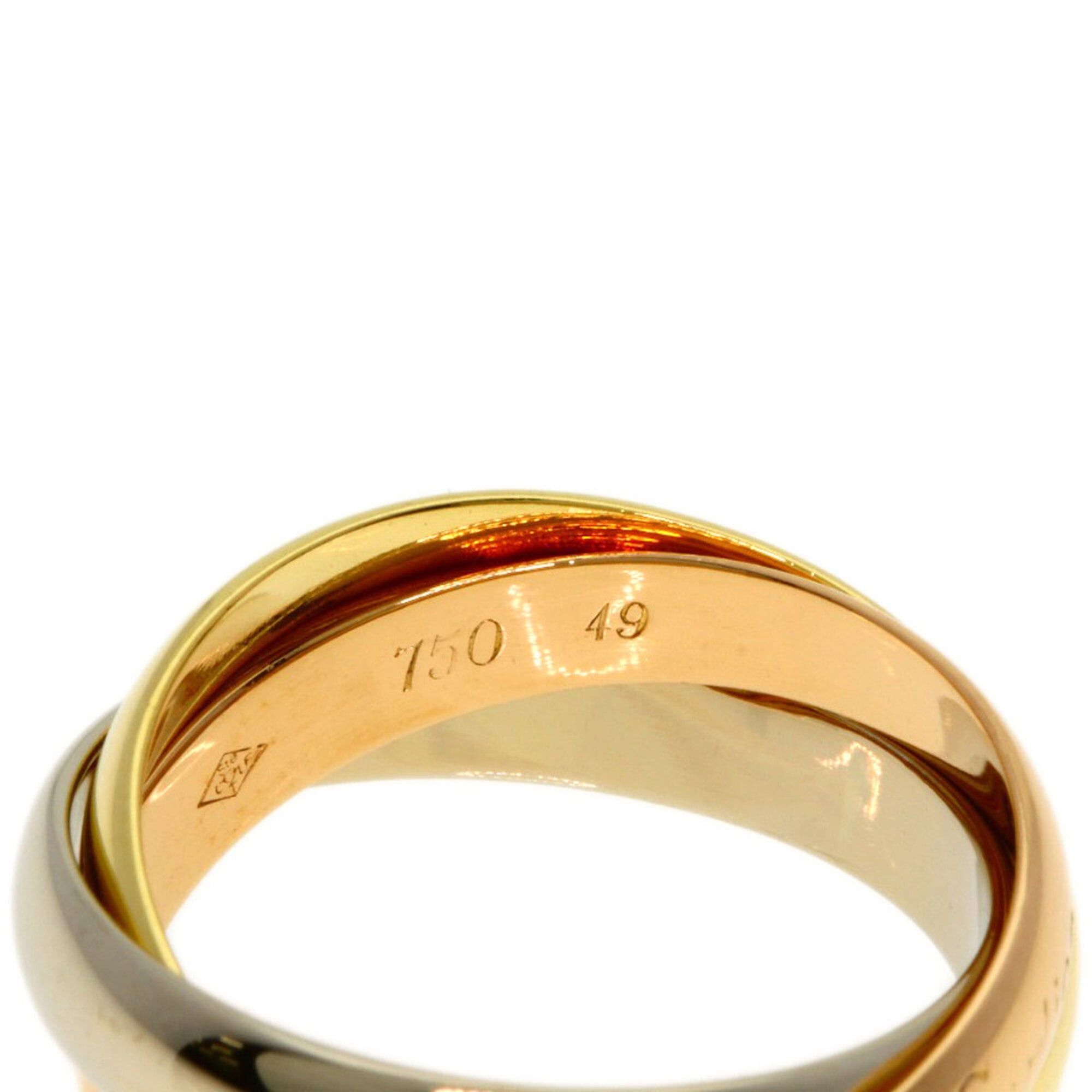 Cartier Cartier Trinity #49 Ring - 18K Yellow Gold/18K Pink White Gold Women's CARTIER Size ONE SIZE - 4 Thumbnail