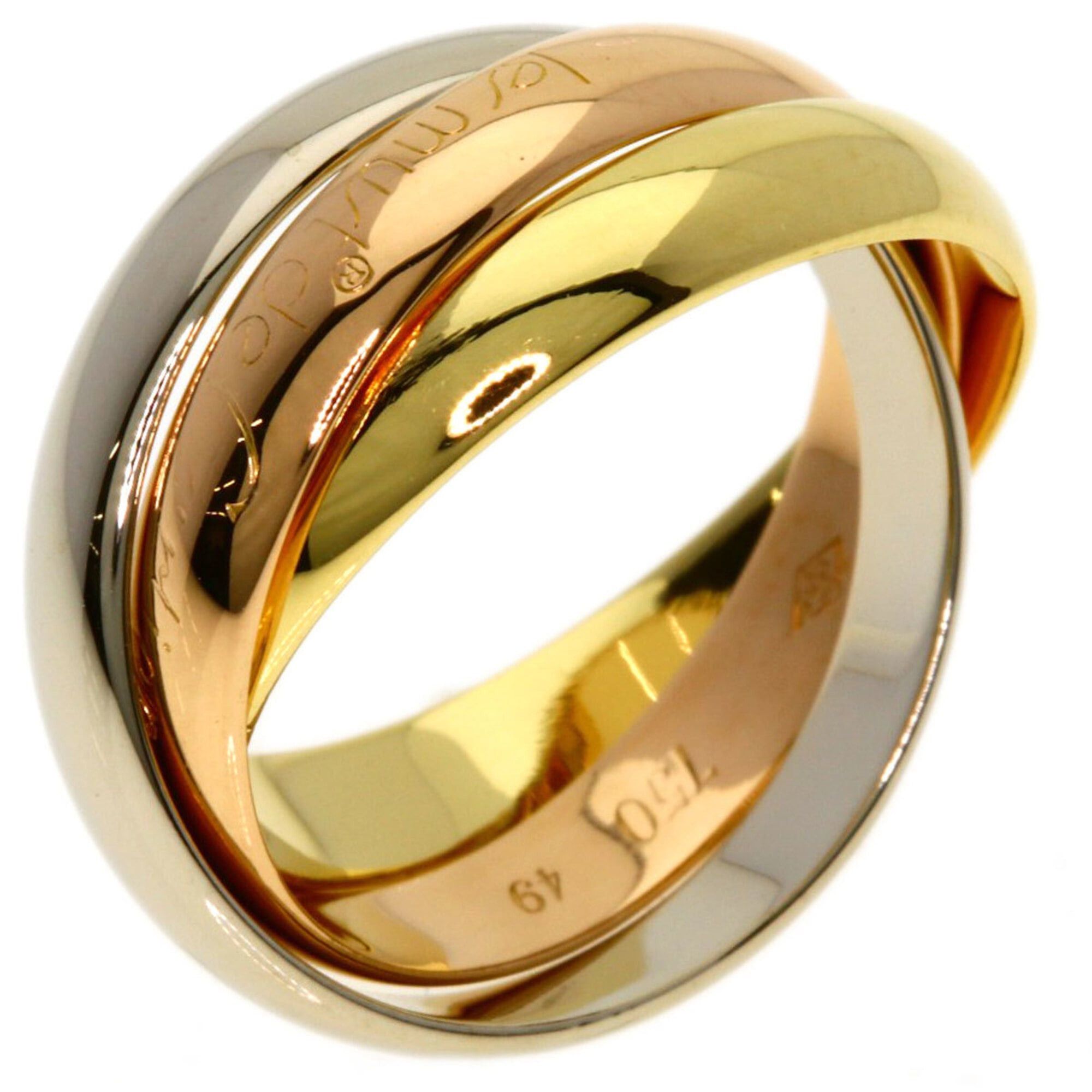 Cartier Cartier Trinity #49 Ring - 18K Yellow Gold/18K Pink White Gold Women's CARTIER Size ONE SIZE - 2 Thumbnail