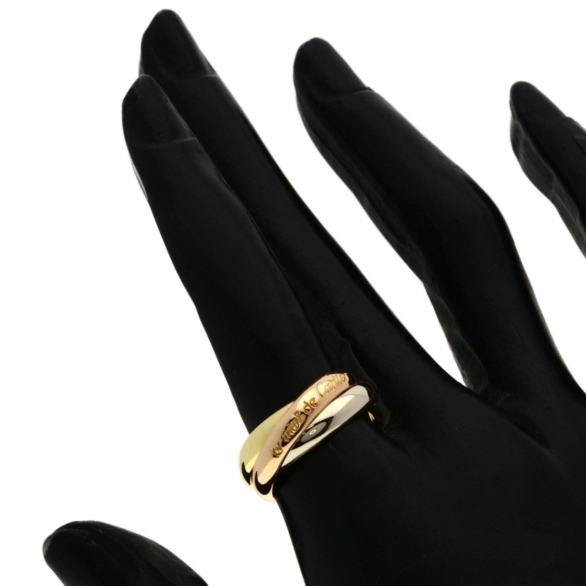 Cartier Cartier Trinity #51 Ring - 18K Yellow Gold/18K White Pink Gold Women's CARTIER Size ONE SIZE - 4 Thumbnail