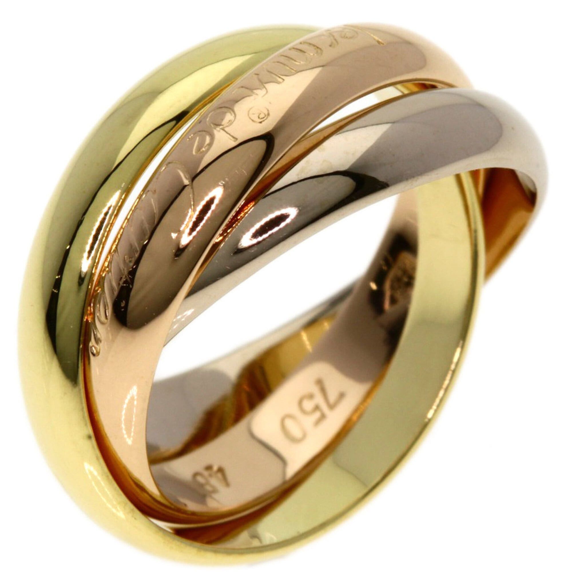 Cartier Cartier Trinity #48 Ring - 18K Yellow Gold/18K Pink White Gold Women's CARTIER Size ONE SIZE - 2 Thumbnail